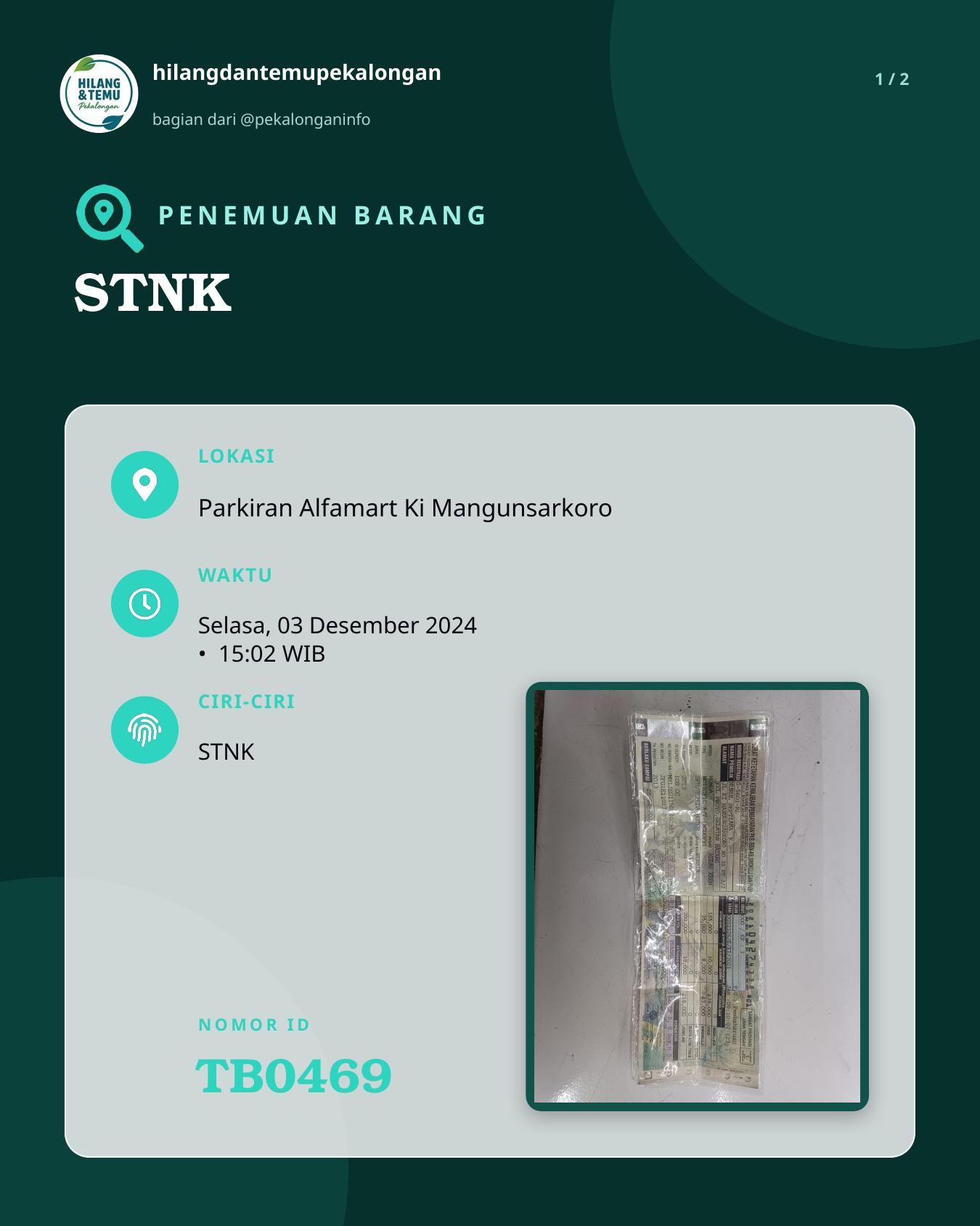 Slide 1 laporan STNK