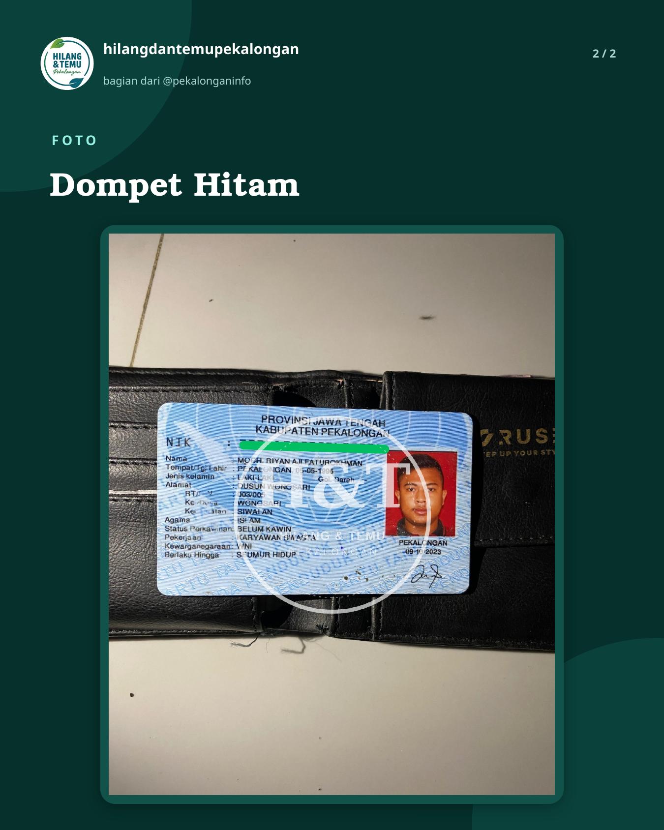Slide 2 laporan Dompet Hitam
