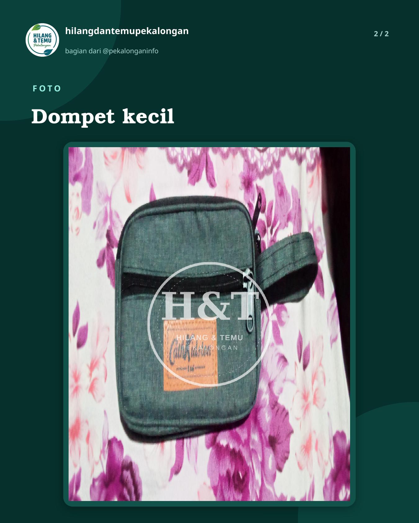 Slide 2 laporan Dompet kecil