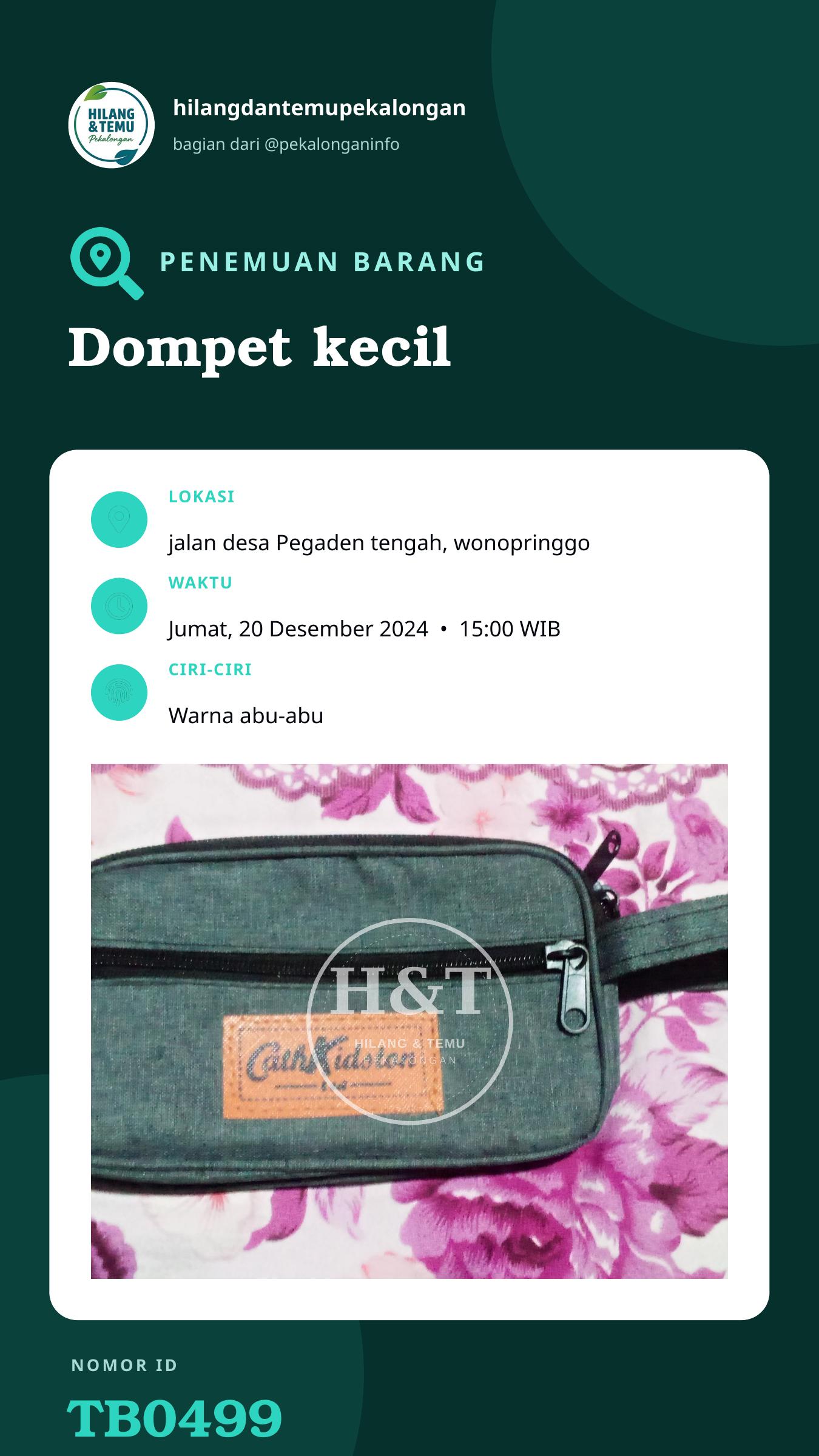 Story 9:16 laporan Dompet kecil