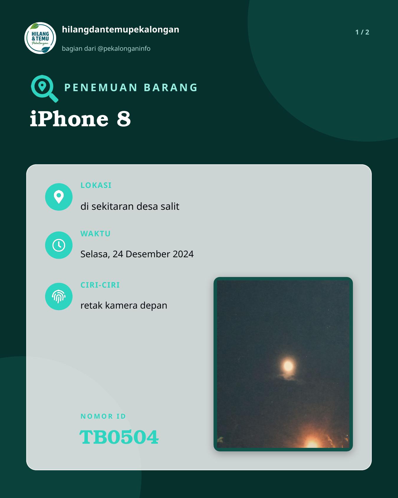 Slide 1 laporan iPhone 8
