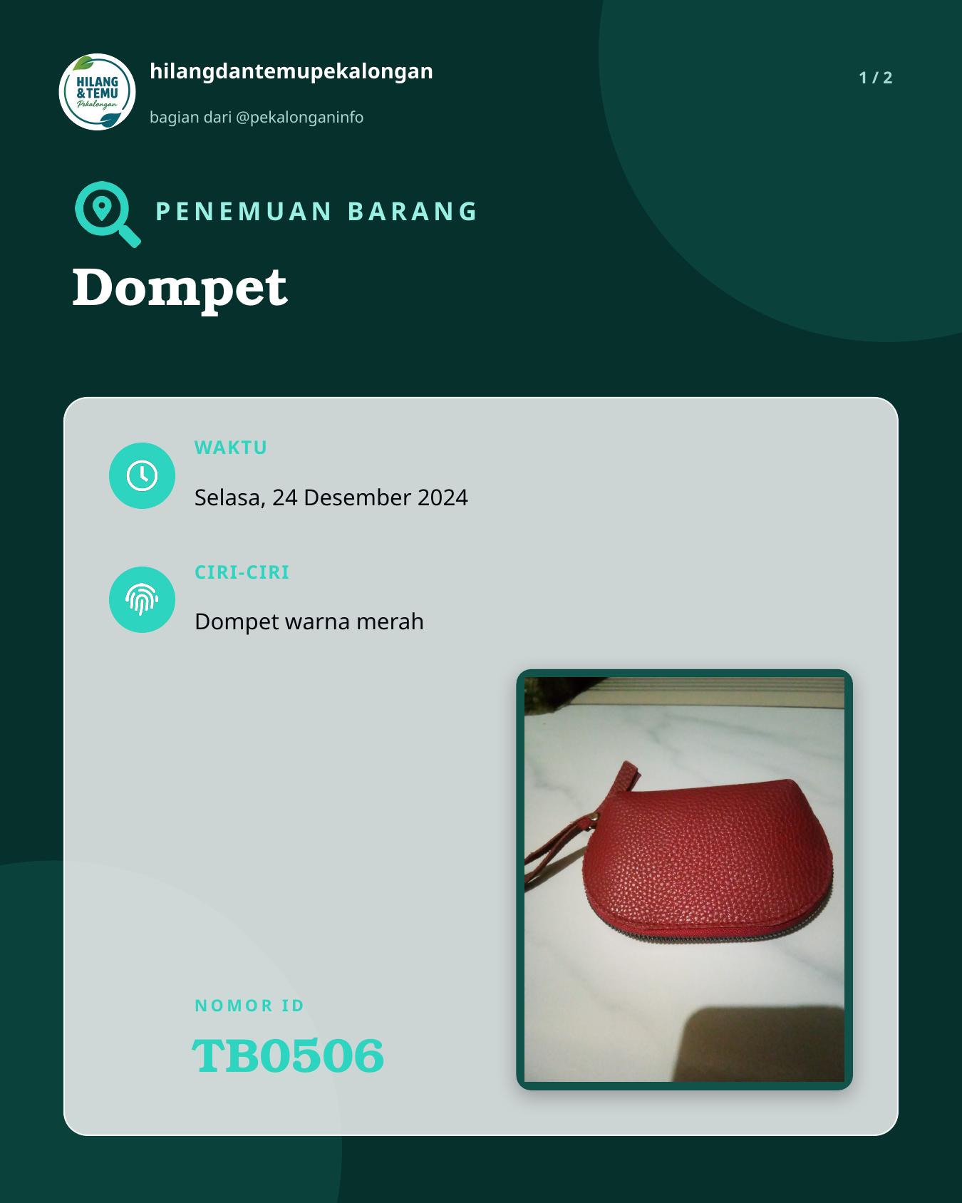 Slide 1 laporan Dompet