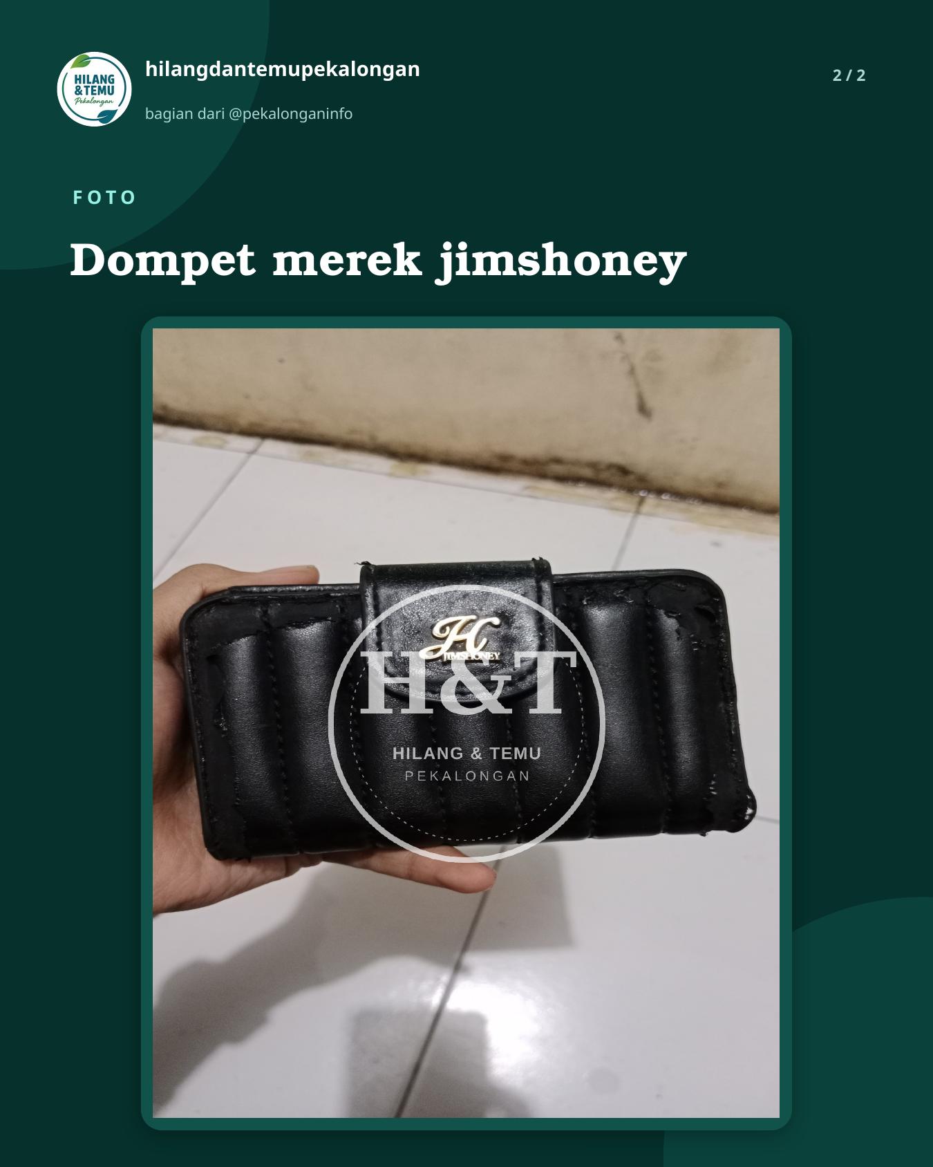 Slide 2 laporan Dompet merek jimshoney
