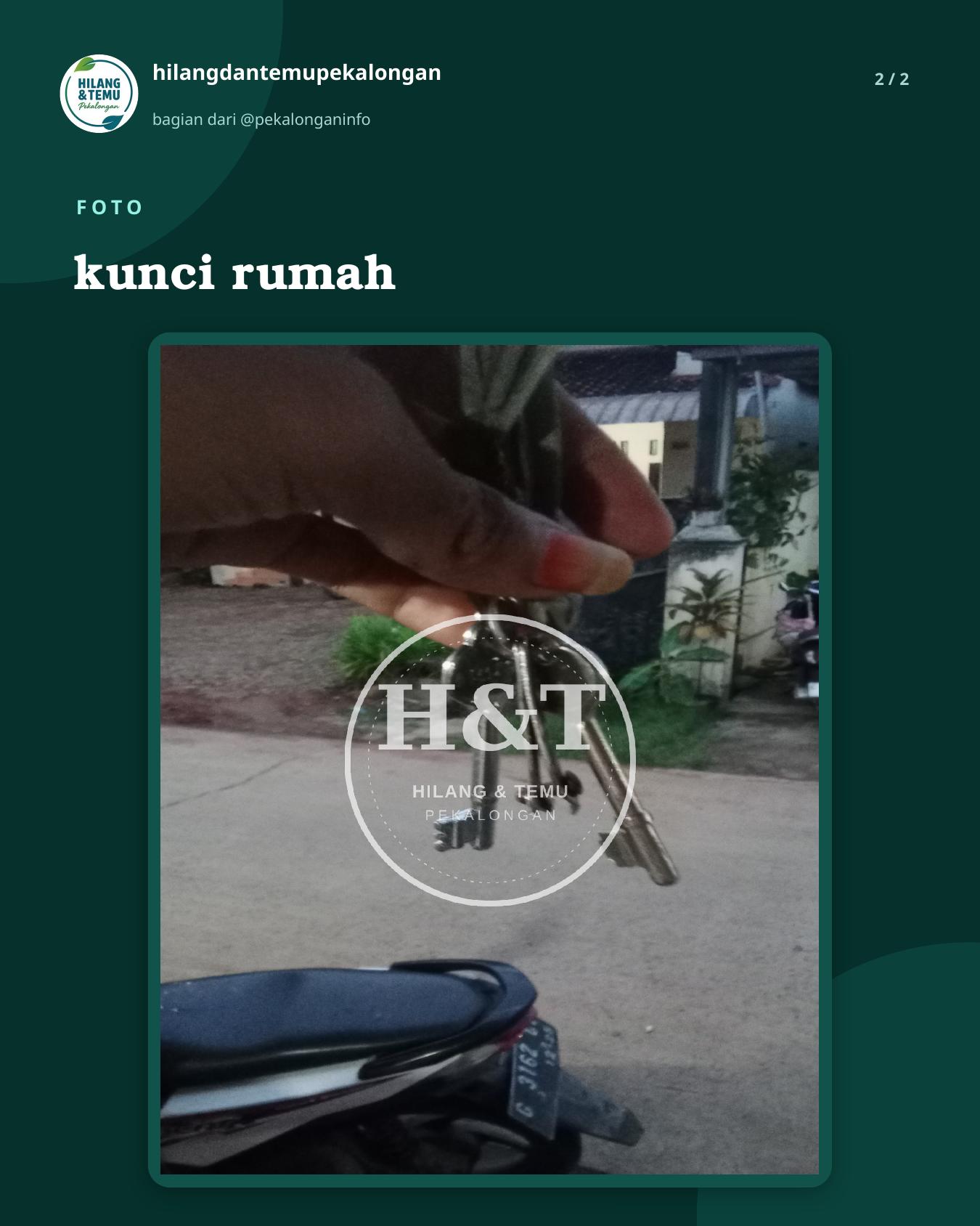 Slide 2 laporan kunci rumah