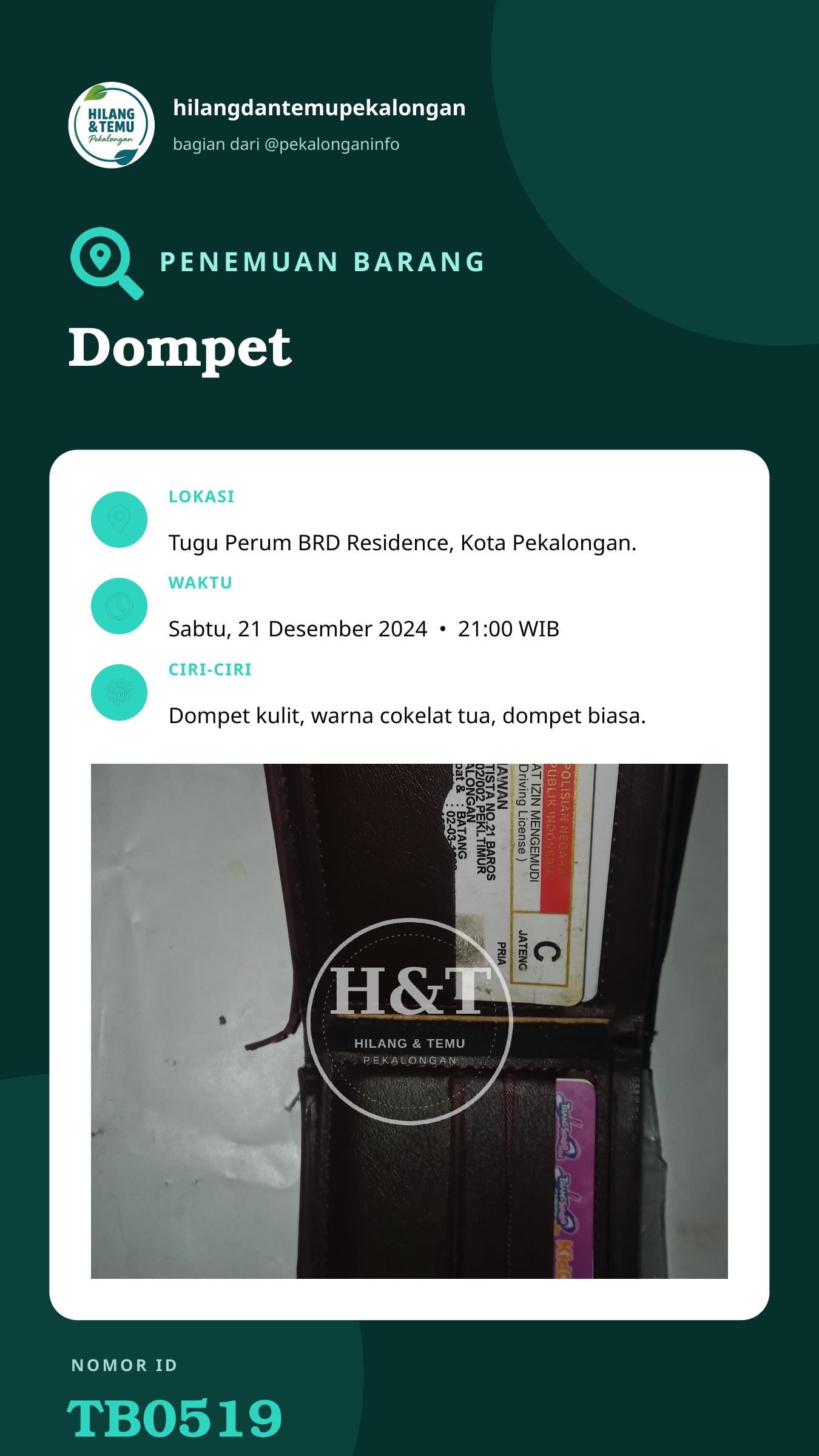 Story 9:16 laporan Dompet