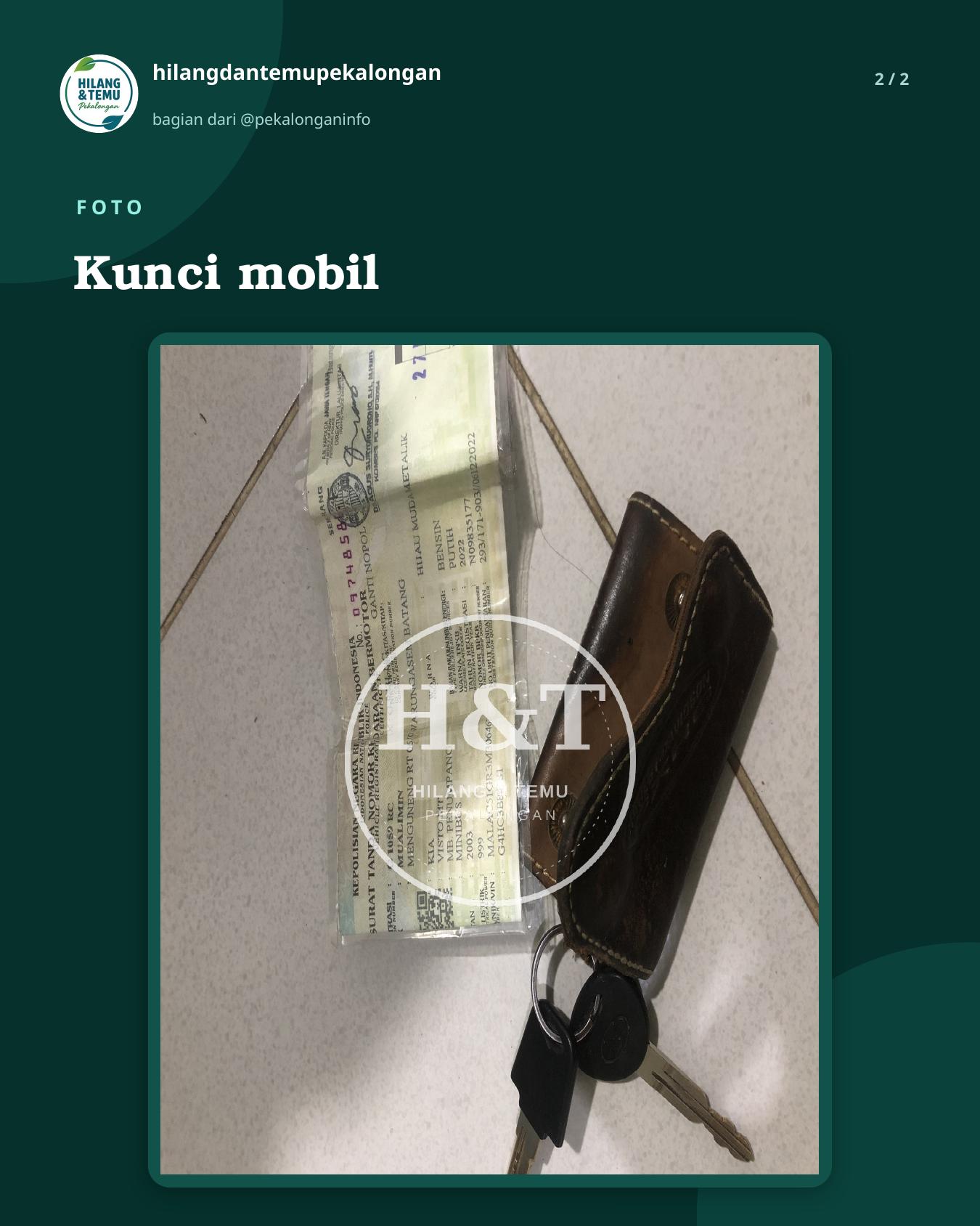 Slide 2 laporan Kunci mobil