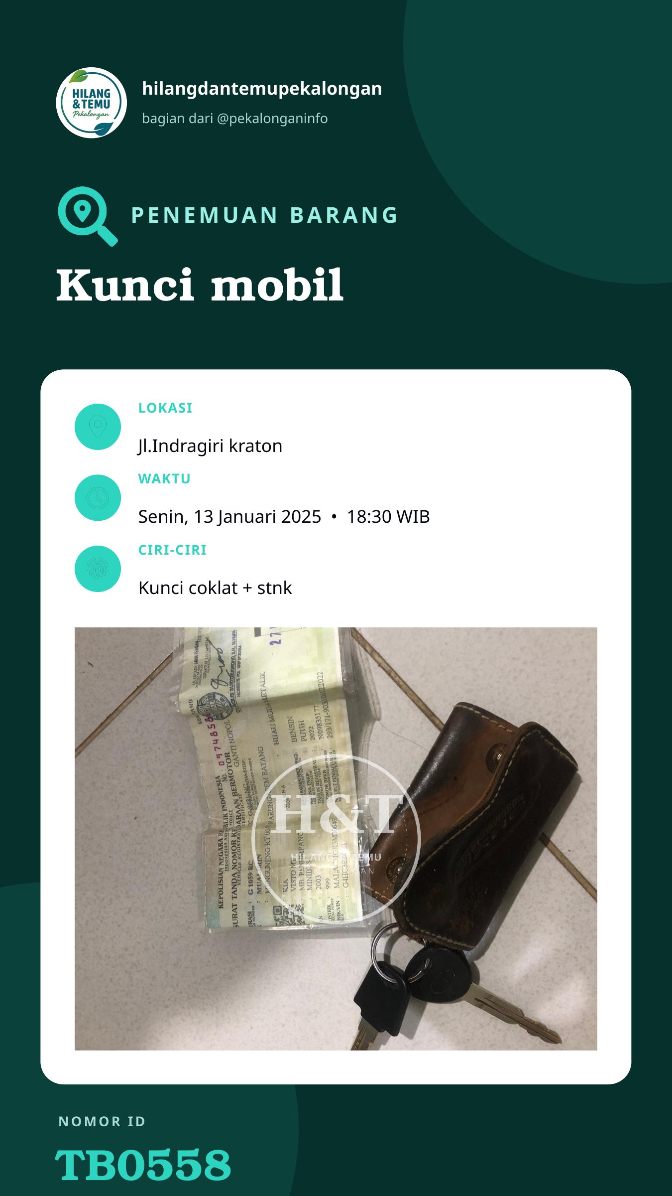 Story 9:16 laporan Kunci mobil