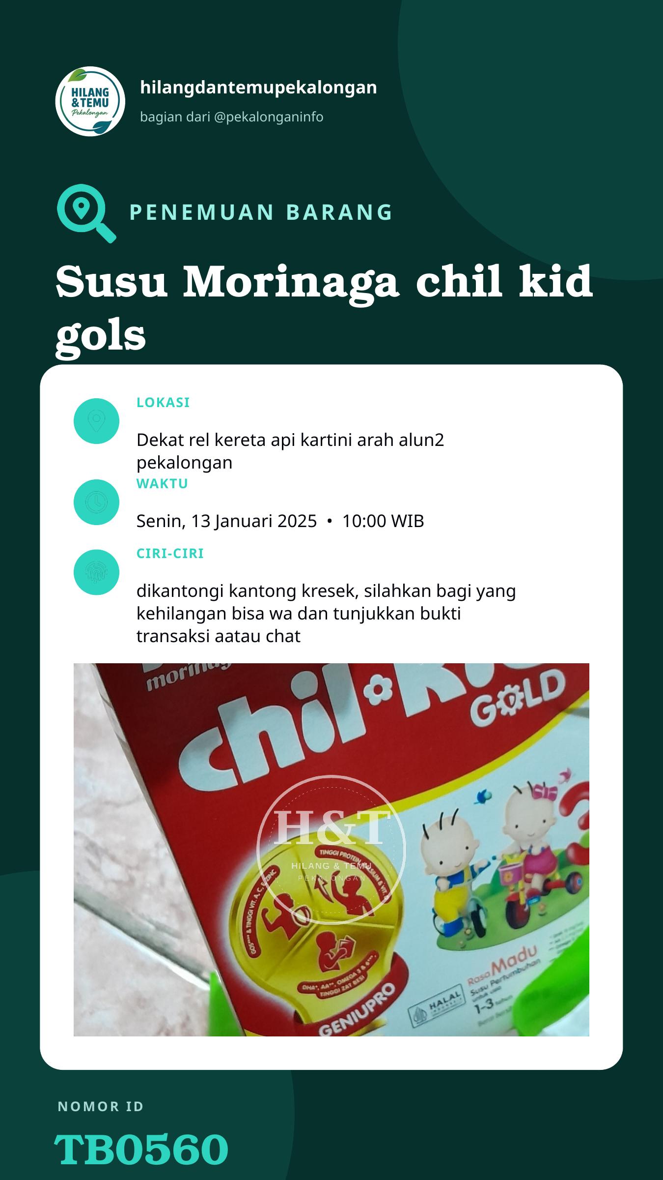 Story 9:16 laporan Susu Morinaga chil kid gols