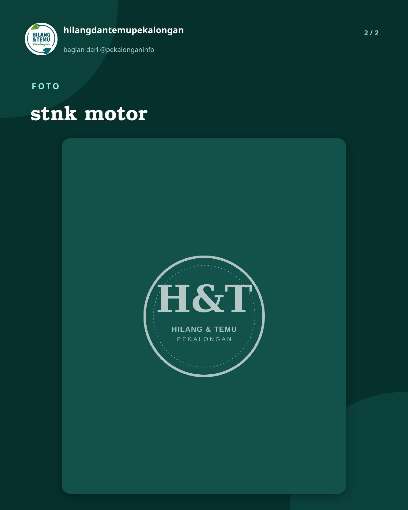 Slide 2 laporan stnk motor