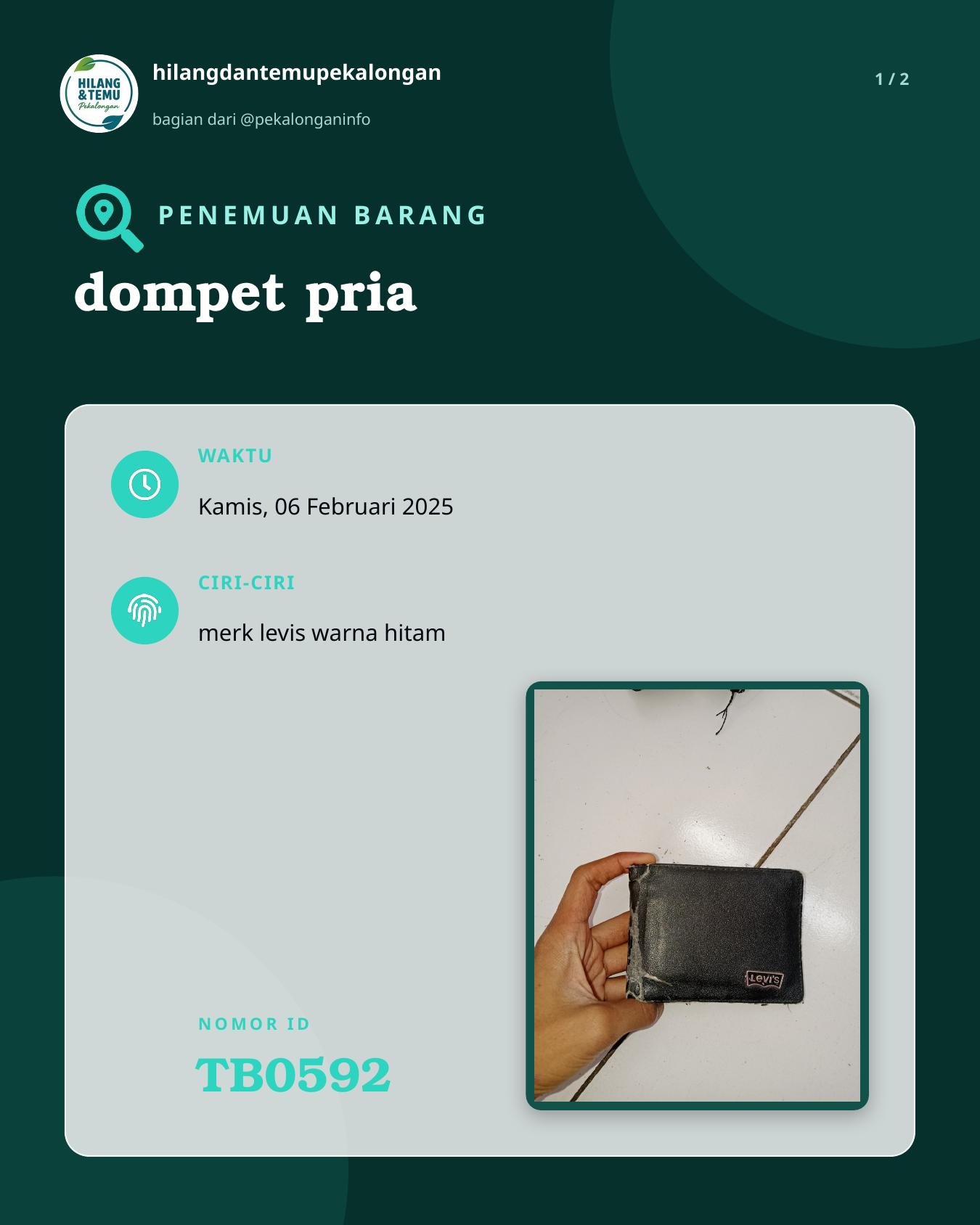 Slide 1 laporan dompet pria