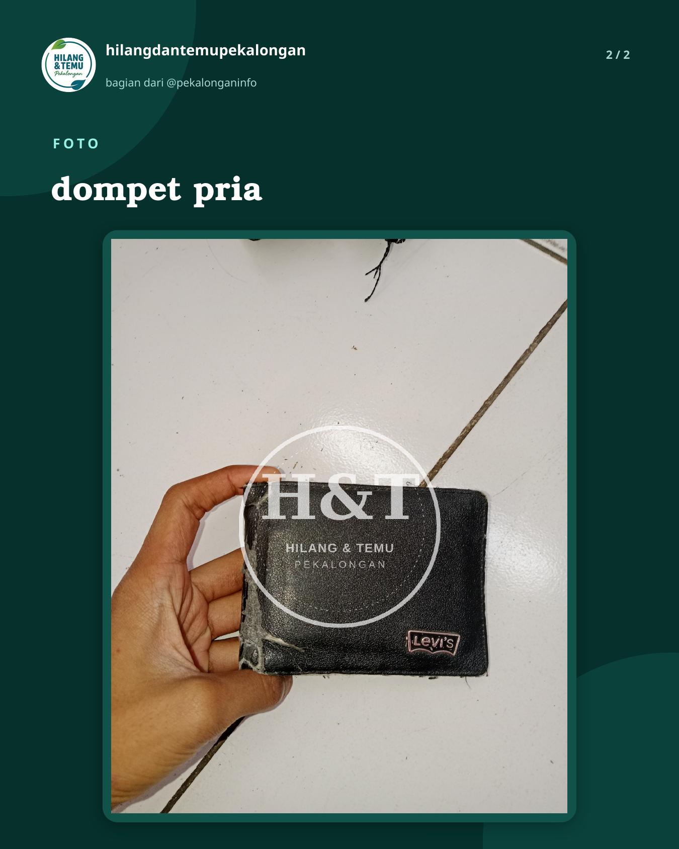 Slide 2 laporan dompet pria