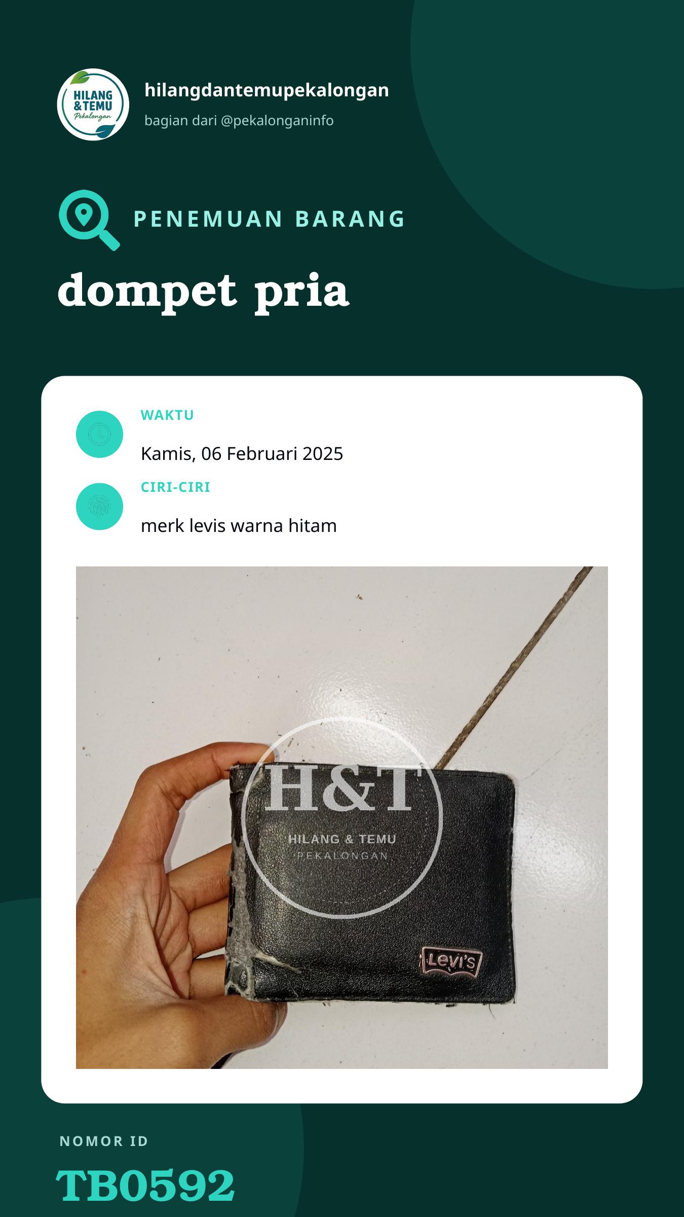 Story 9:16 laporan dompet pria