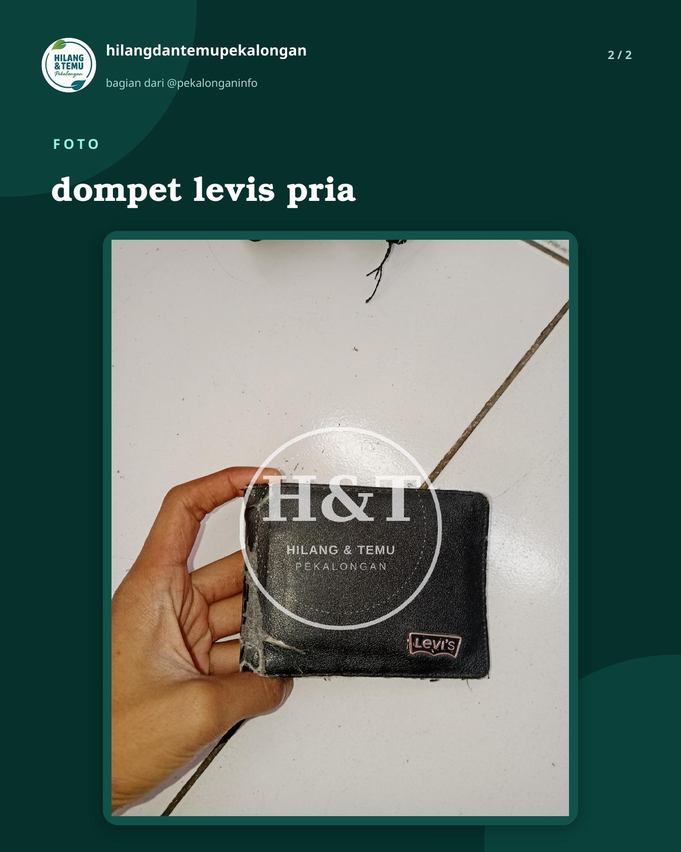 Slide 2 laporan dompet levis pria