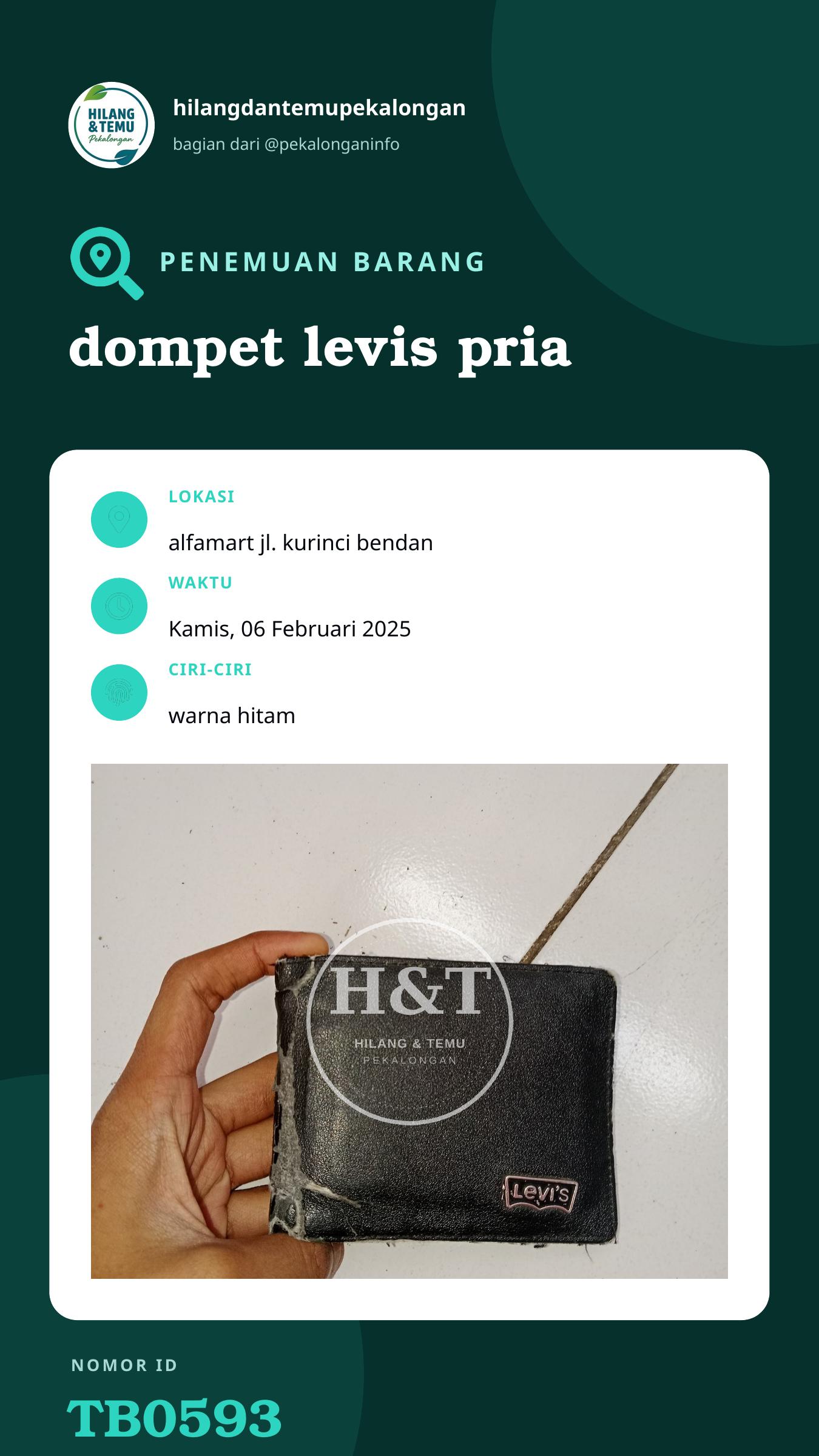 Story 9:16 laporan dompet levis pria