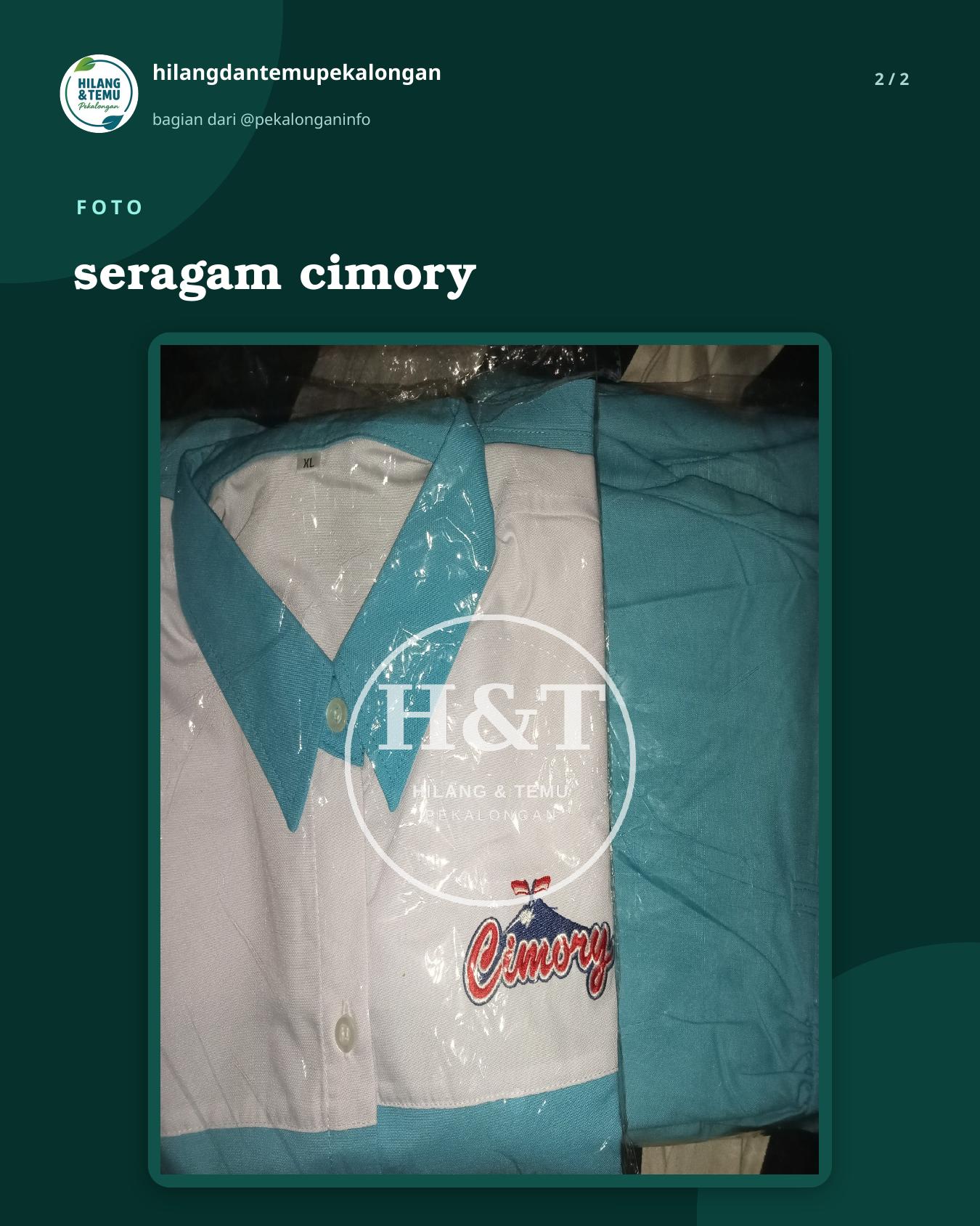 Slide 2 laporan seragam cimory