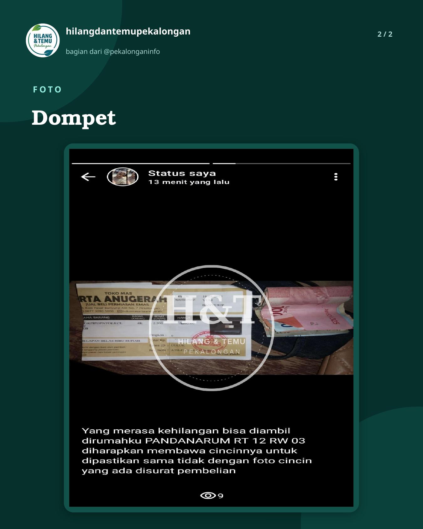 Slide 2 laporan Dompet
