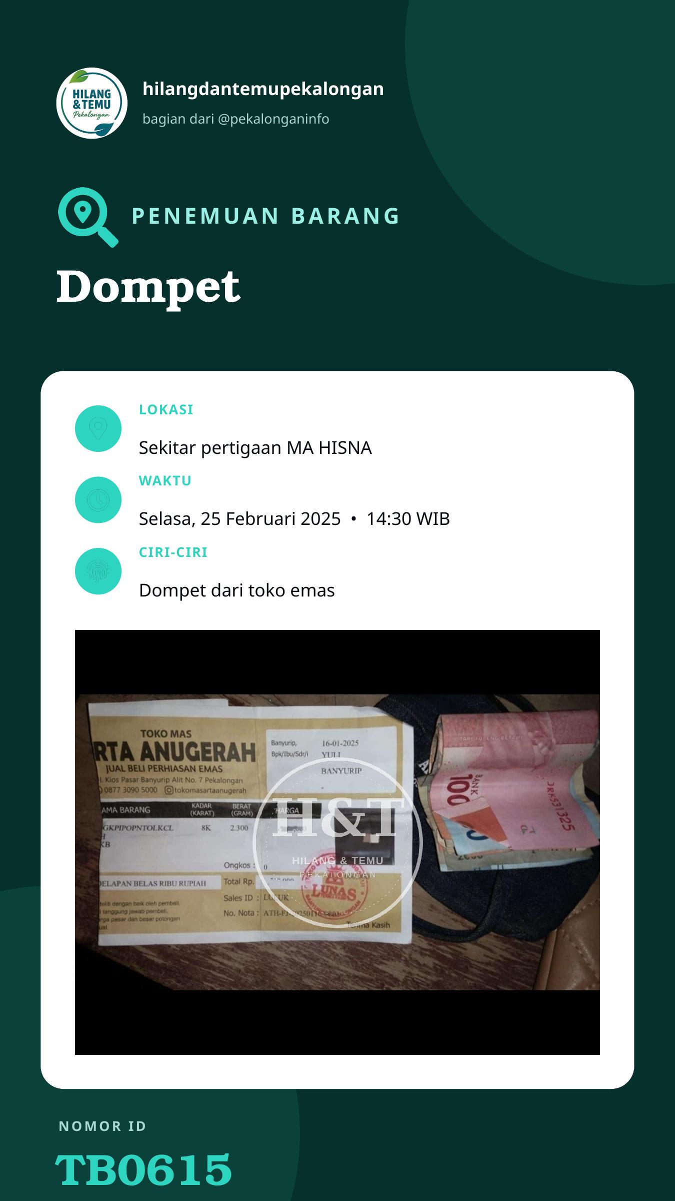 Story 9:16 laporan Dompet