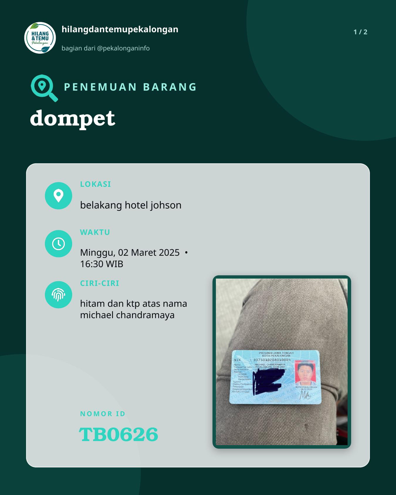 Slide 1 laporan dompet