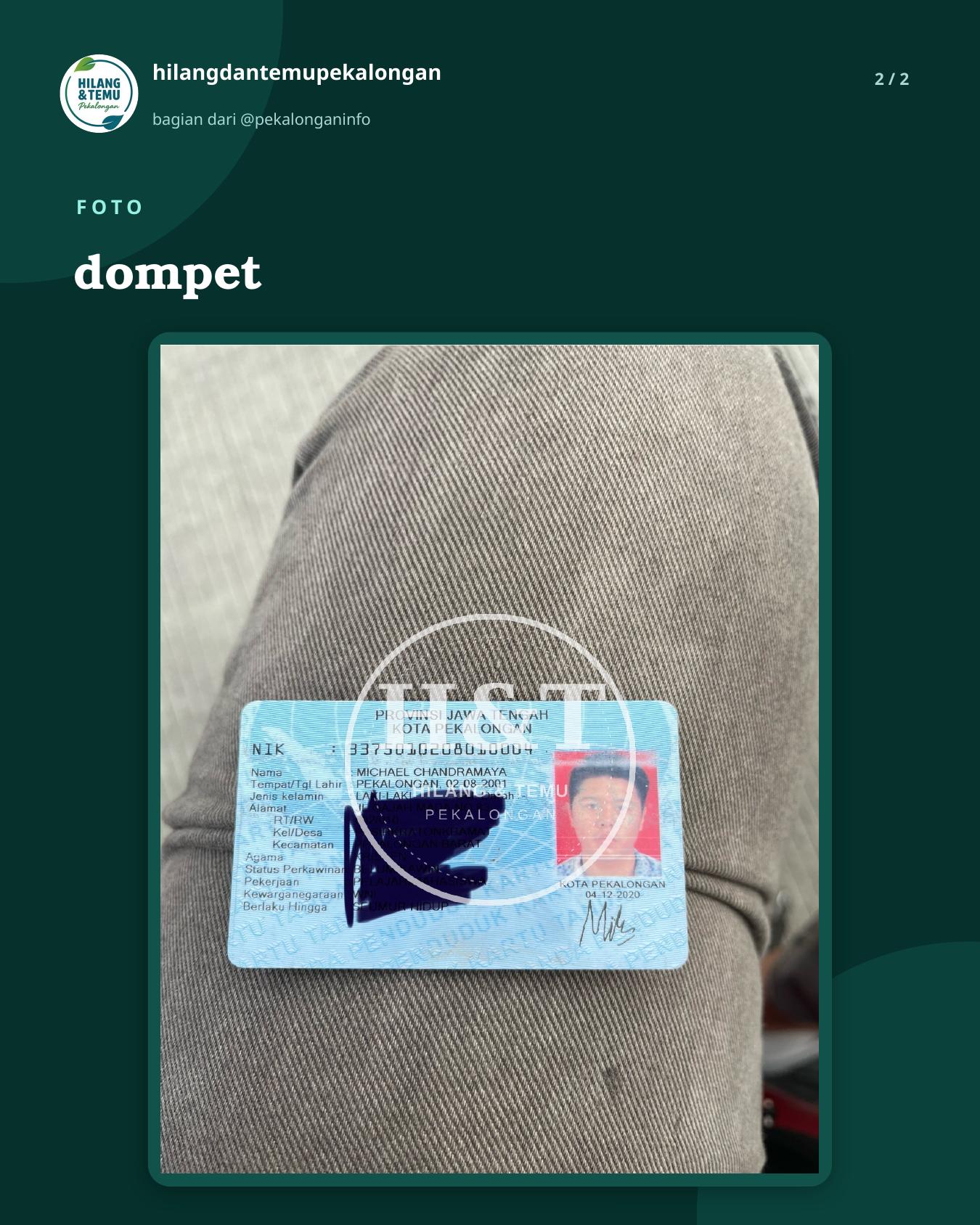 Slide 2 laporan dompet