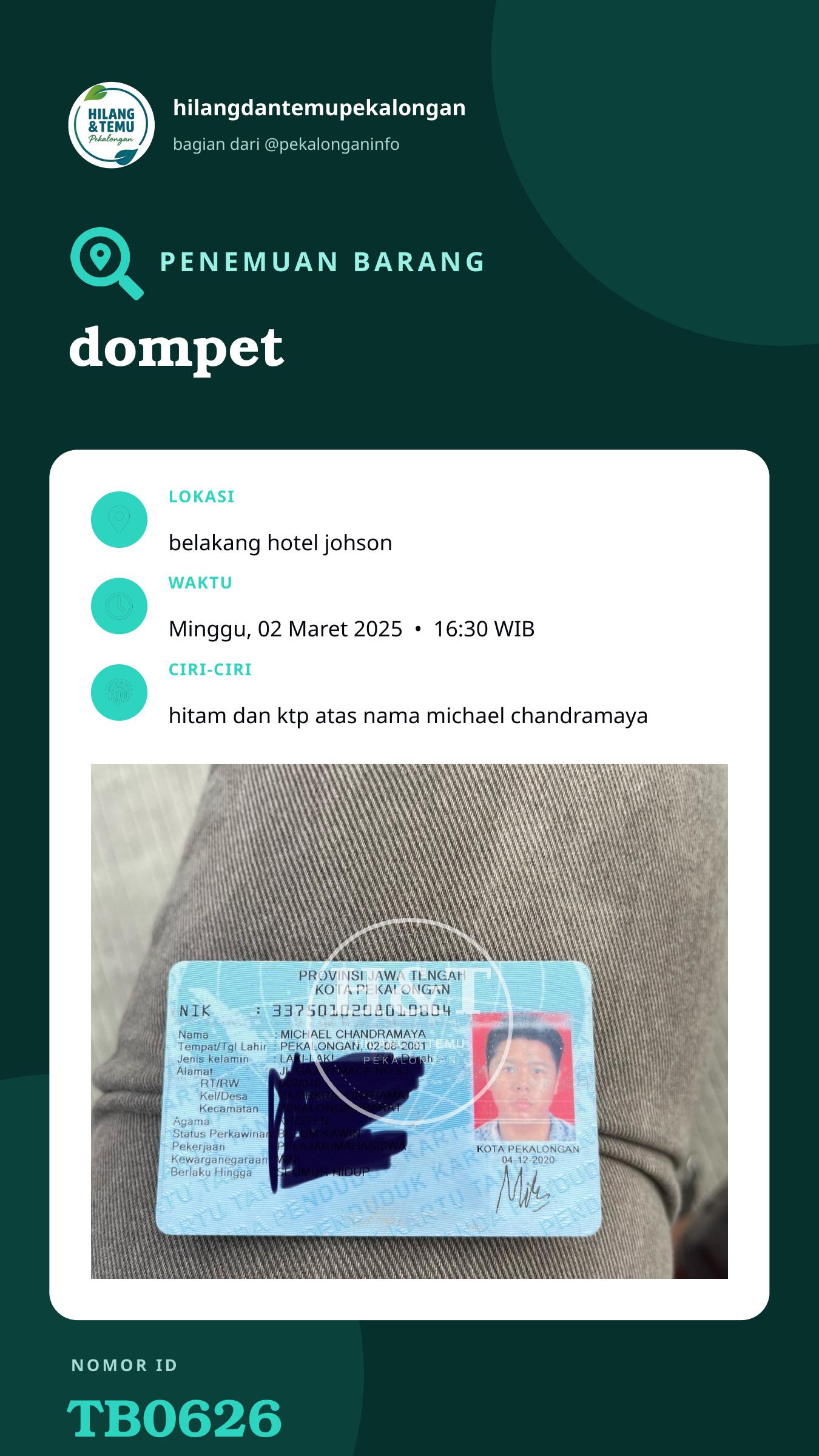 Story 9:16 laporan dompet