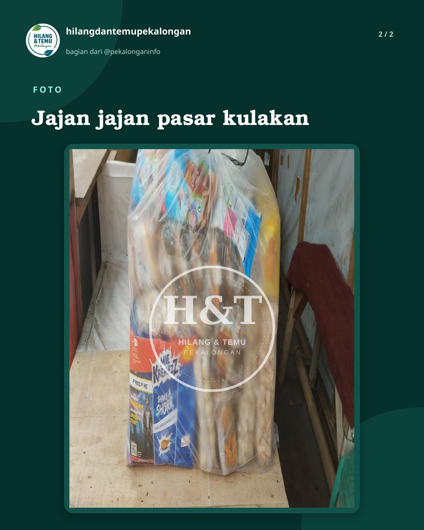 Slide 2 laporan Jajan jajan pasar kulakan
