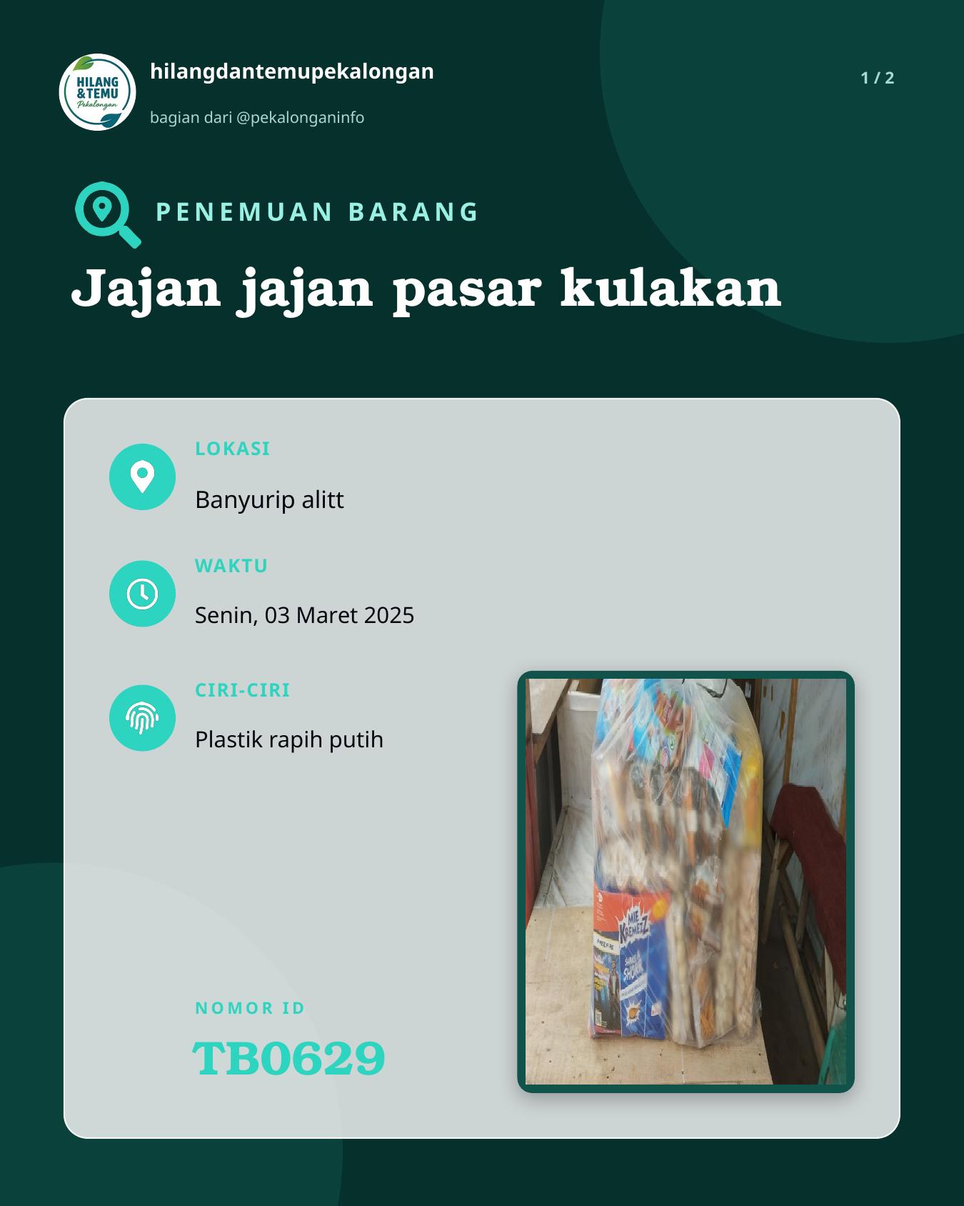 Slide 1 laporan Jajan jajan pasar kulakan