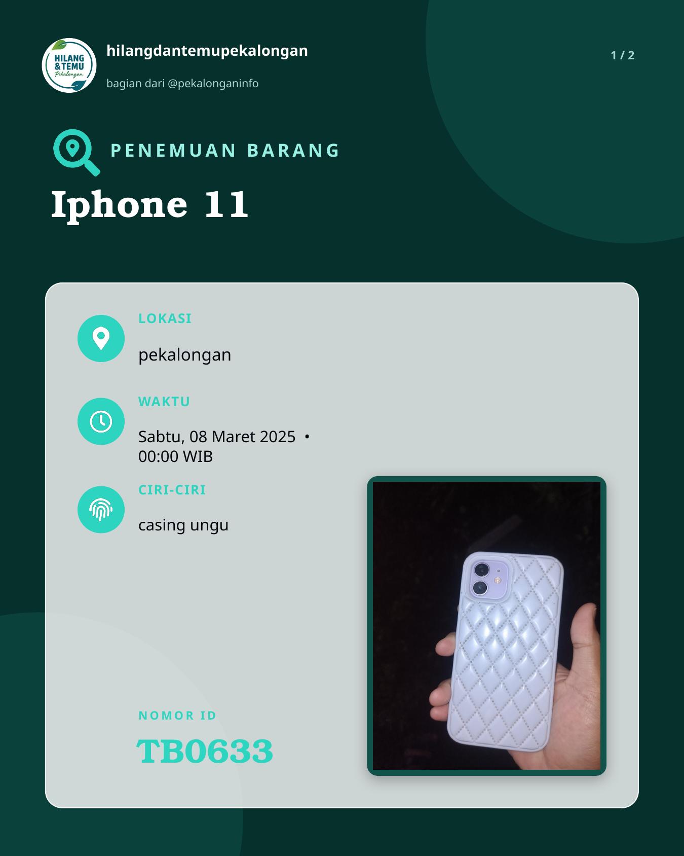 Slide 1 laporan Iphone 11