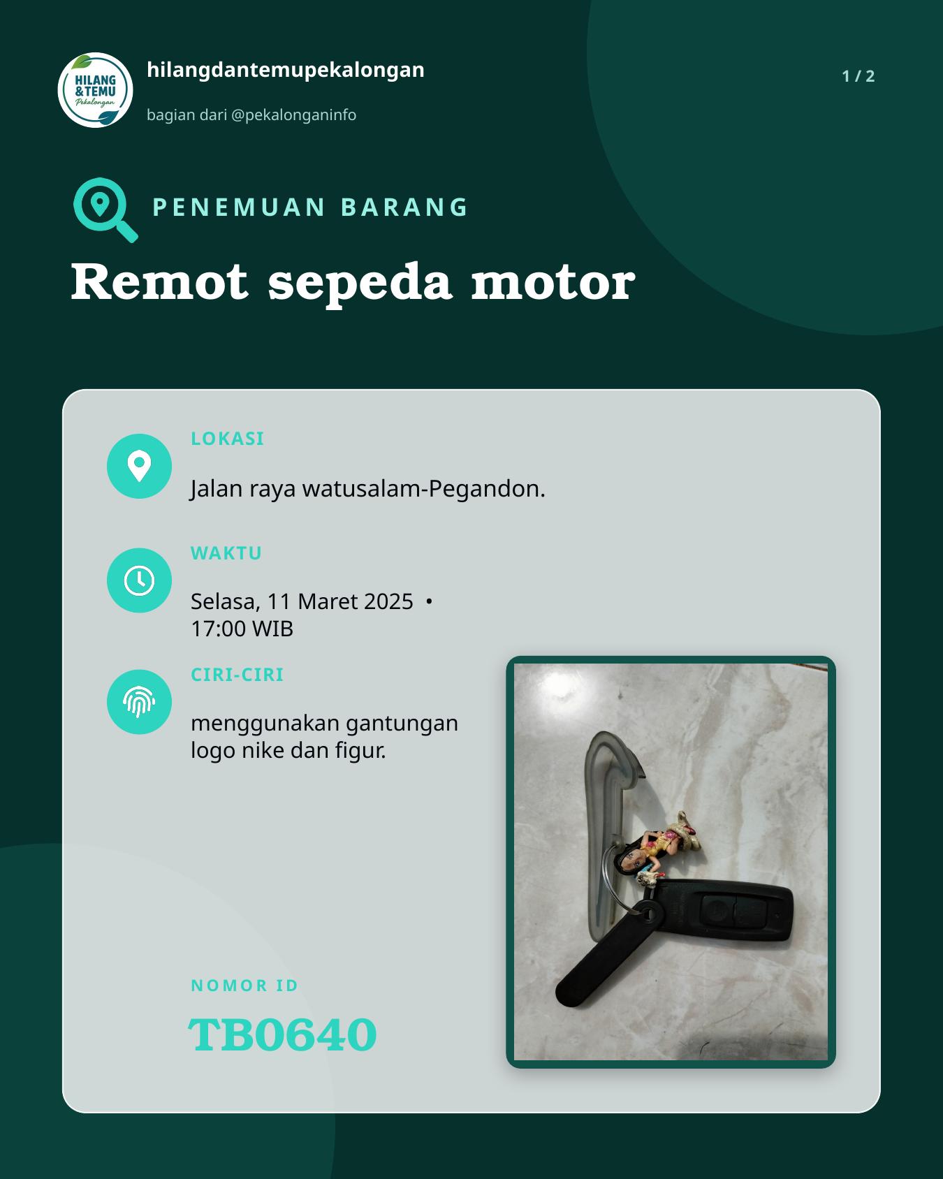 Slide 1 laporan Remot sepeda motor