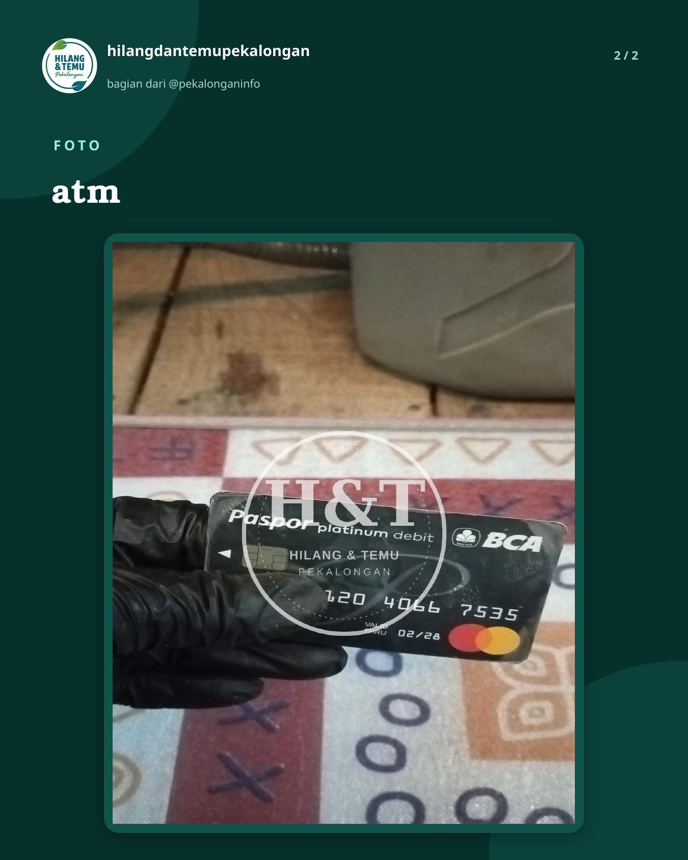 Slide 2 laporan atm