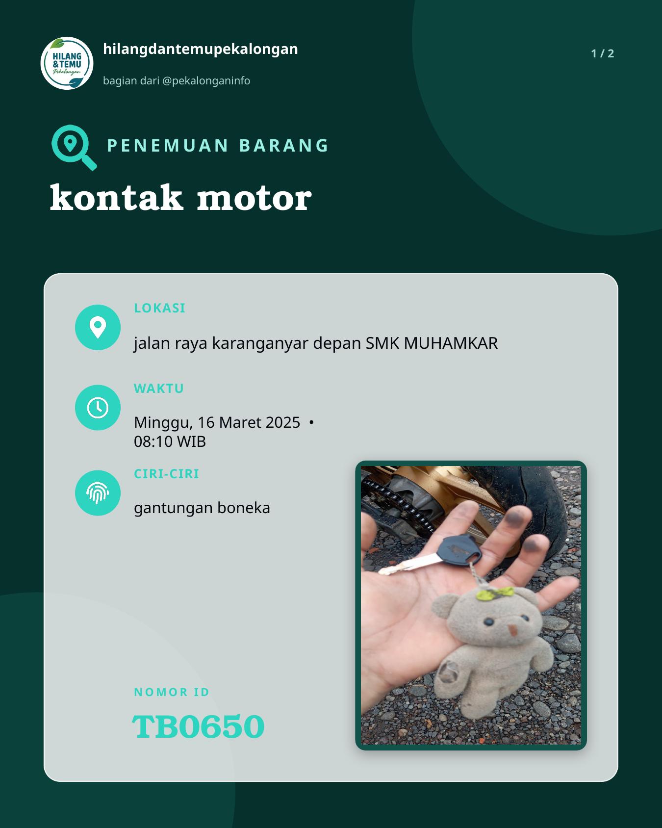 Slide 1 laporan kontak motor