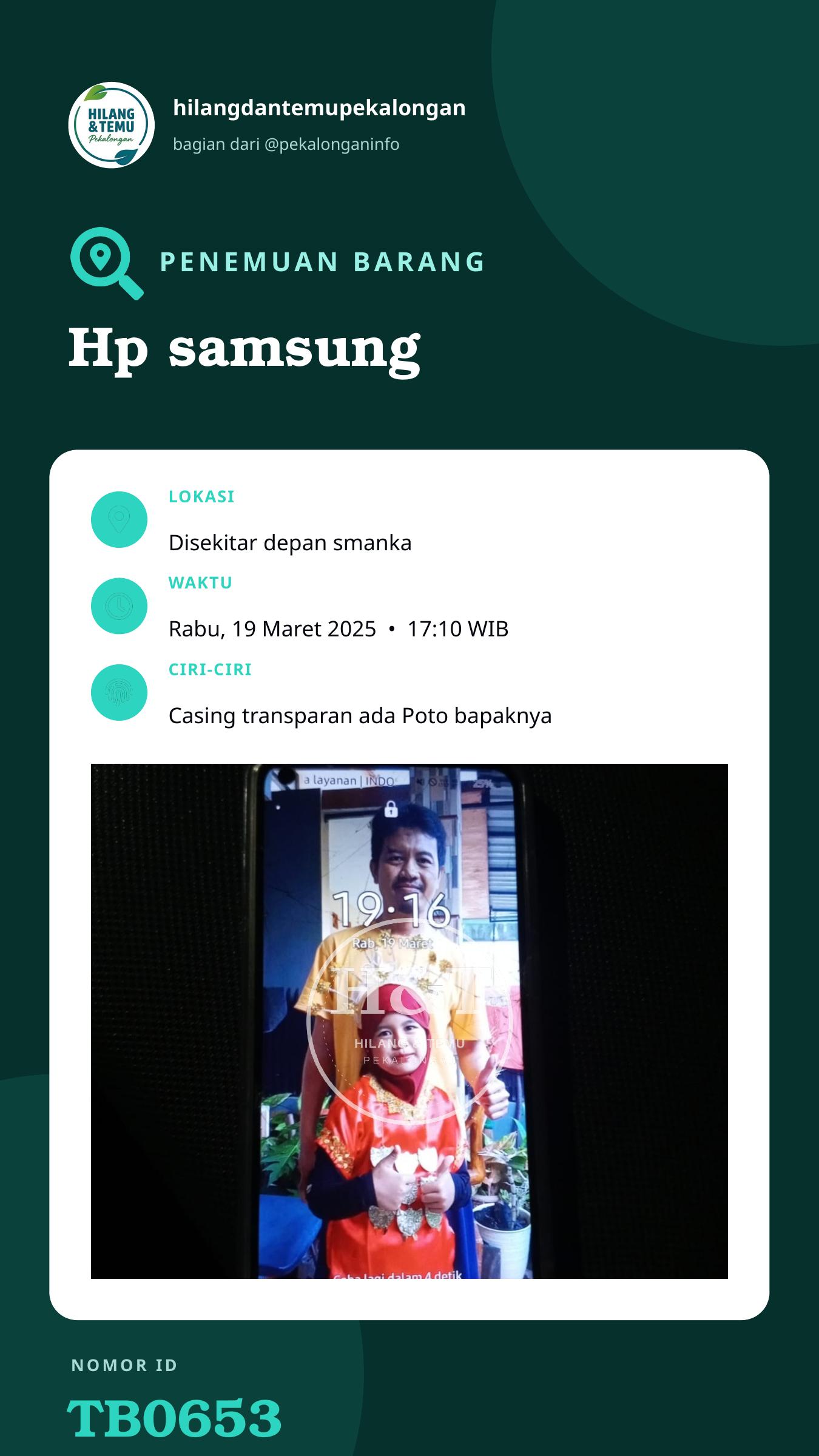 Story 9:16 laporan Hp samsung
