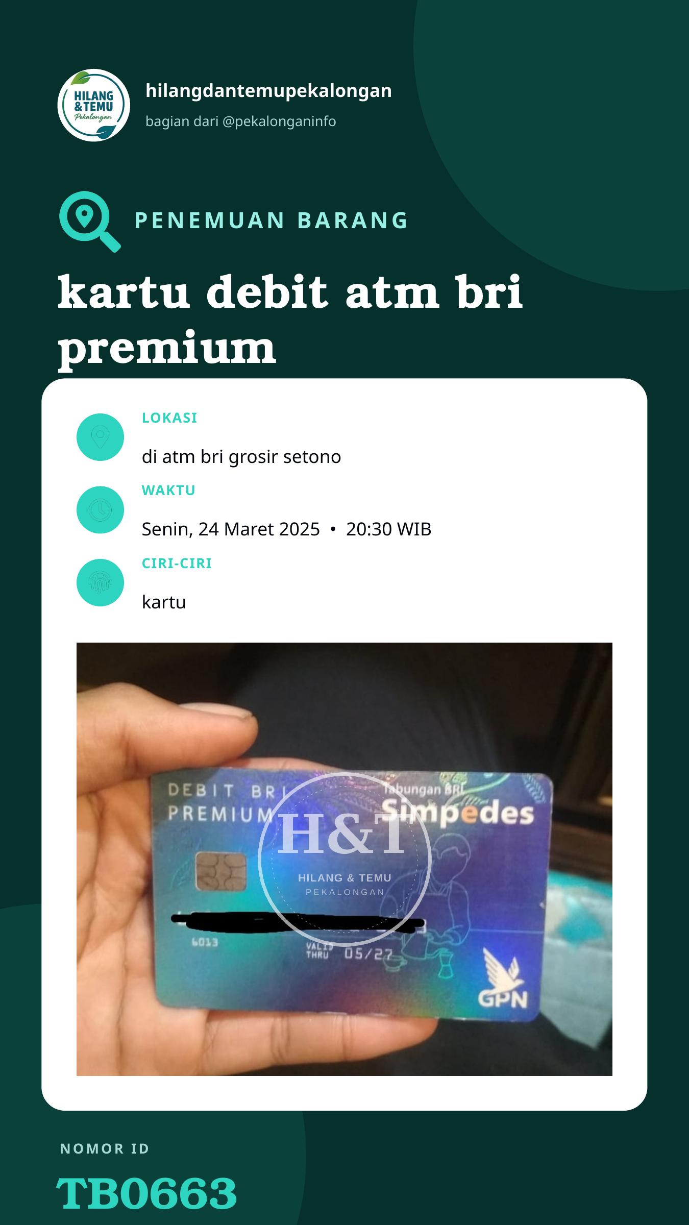 Story 9:16 laporan kartu debit atm bri premium