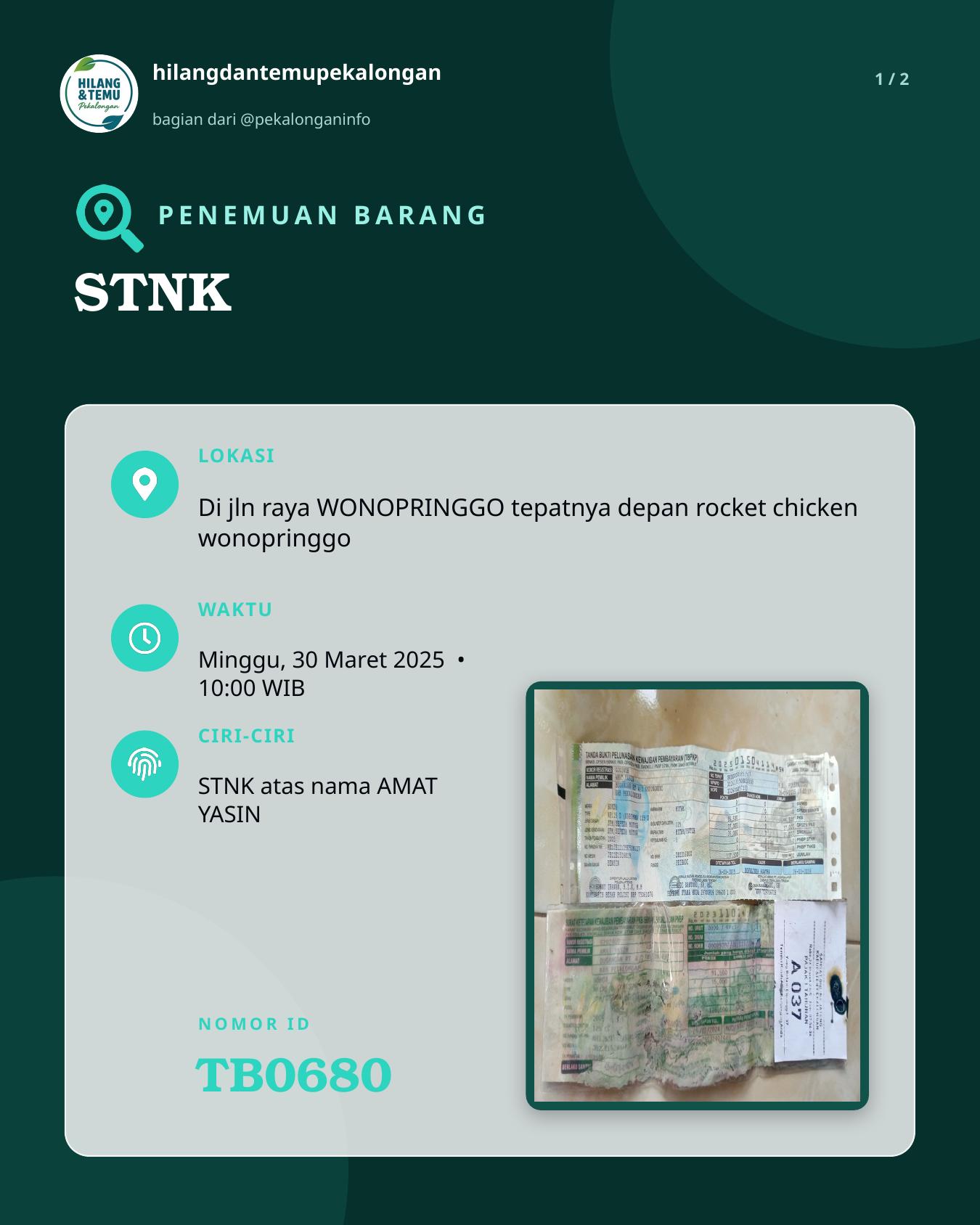 Slide 1 laporan STNK