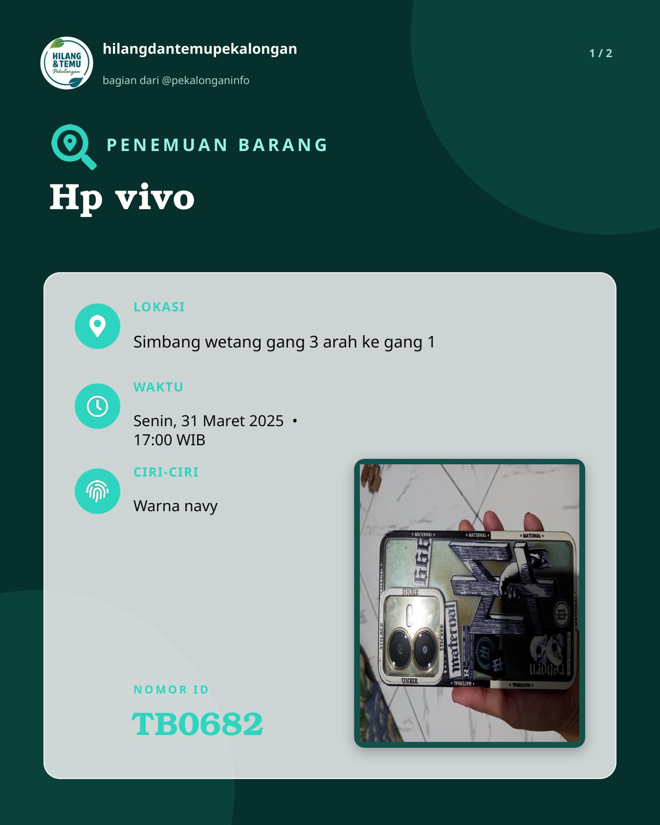 Slide 1 laporan Hp vivo