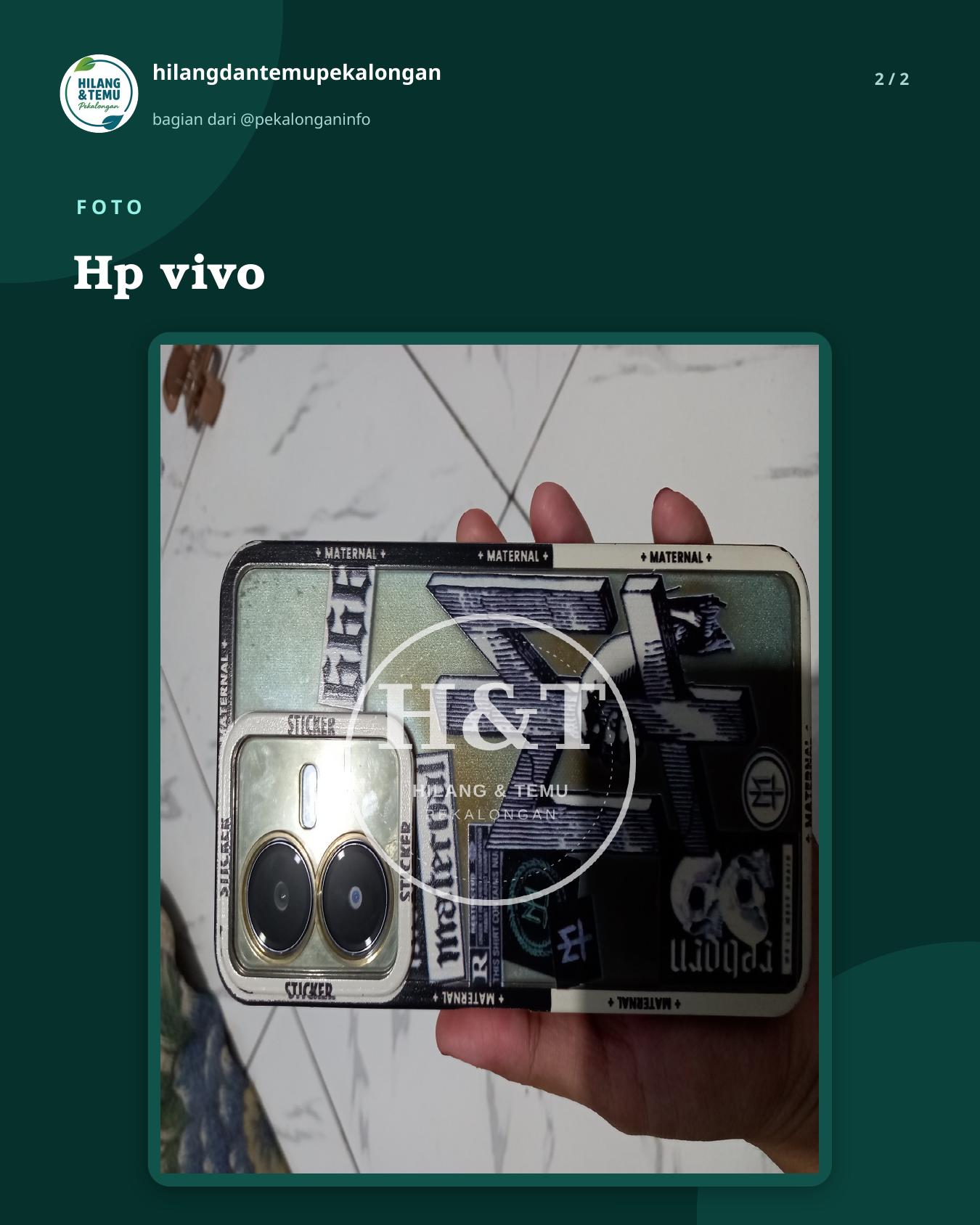 Slide 2 laporan Hp vivo