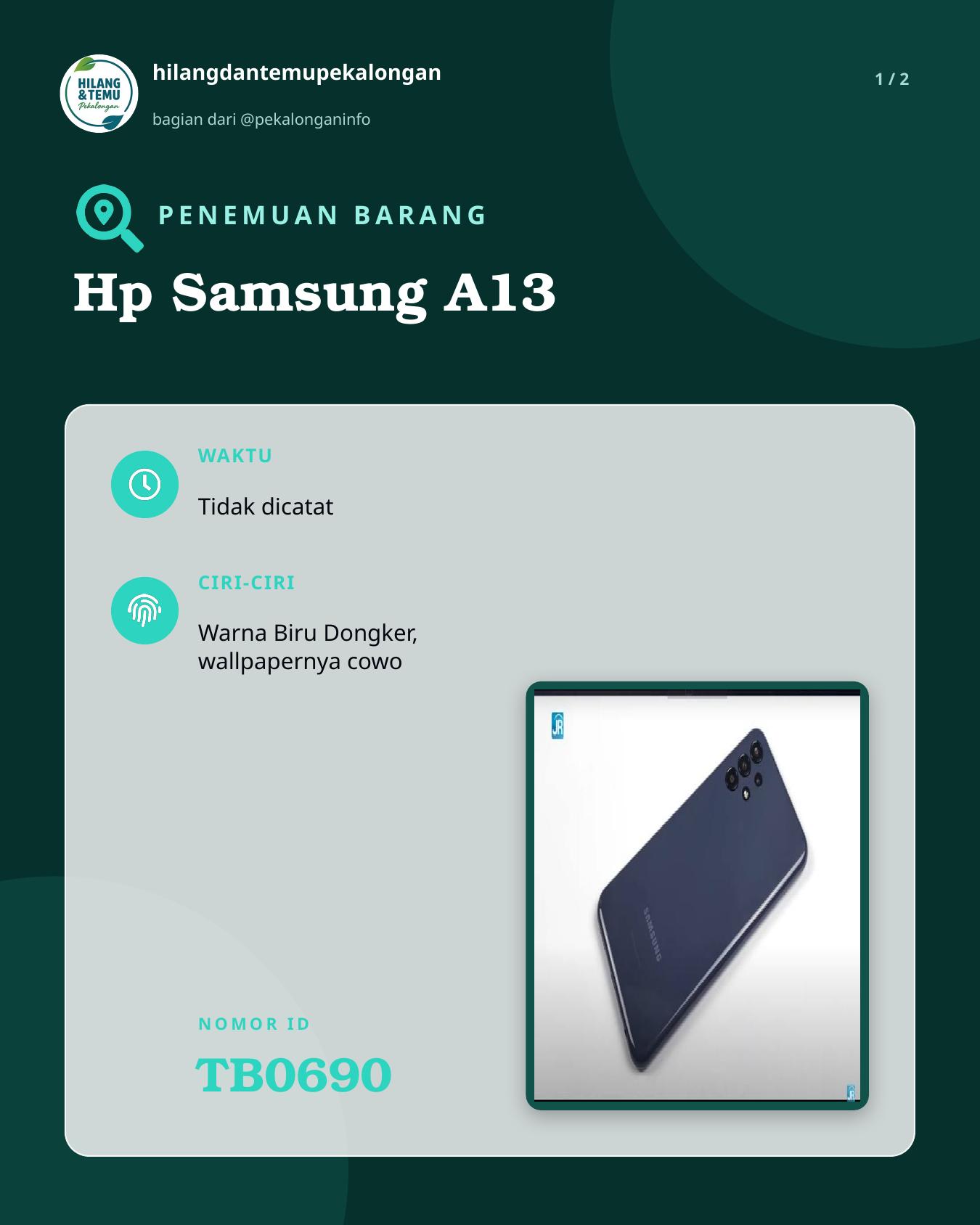 Slide 1 laporan Hp Samsung A13