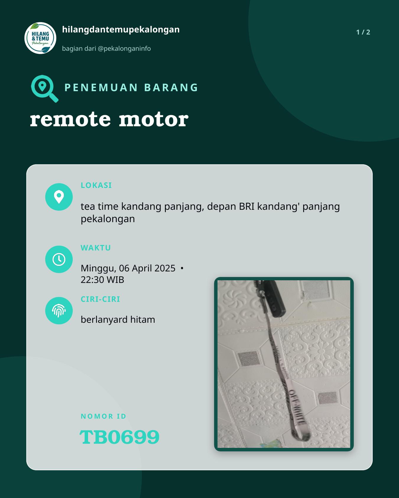 Slide 1 laporan remote motor