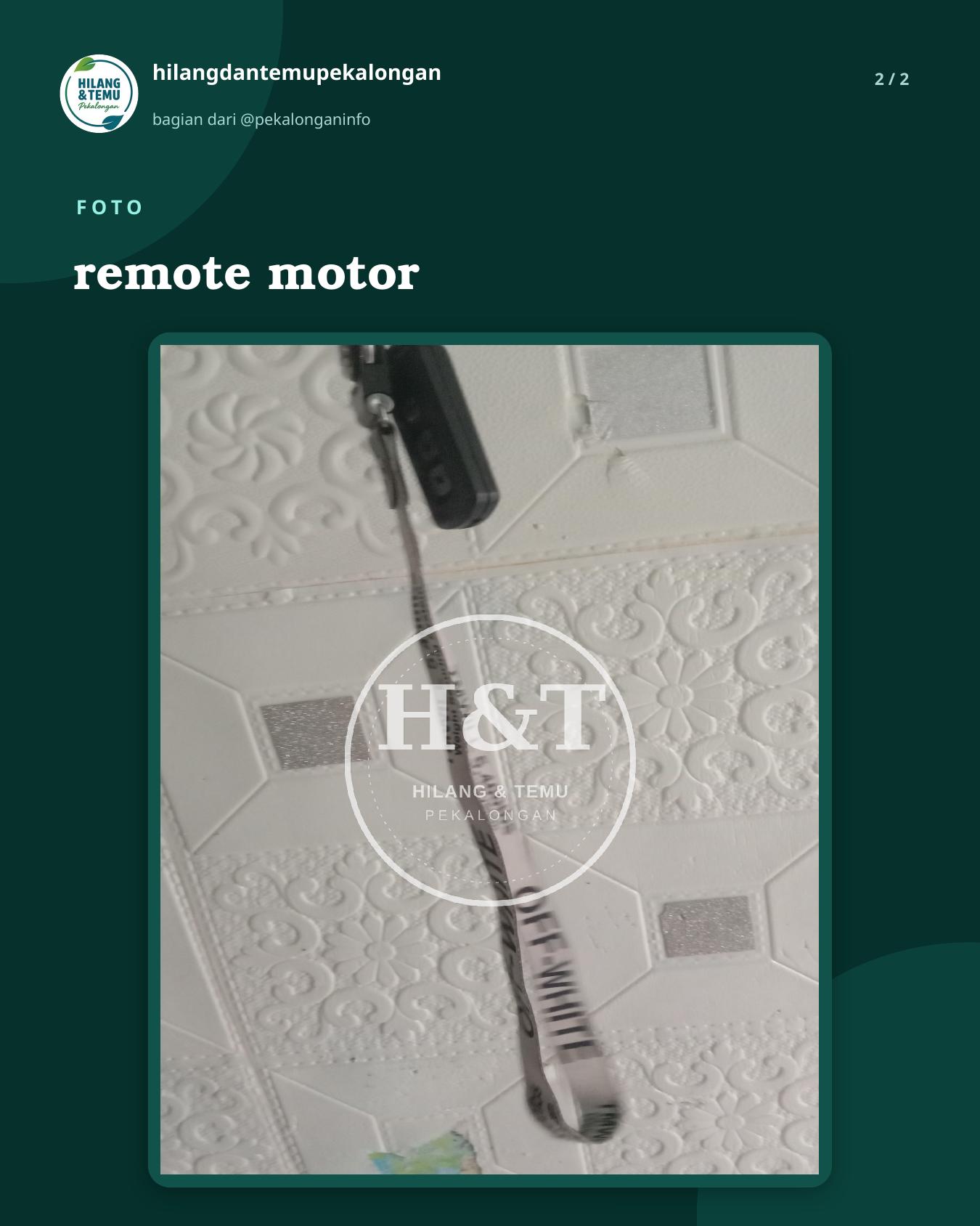 Slide 2 laporan remote motor