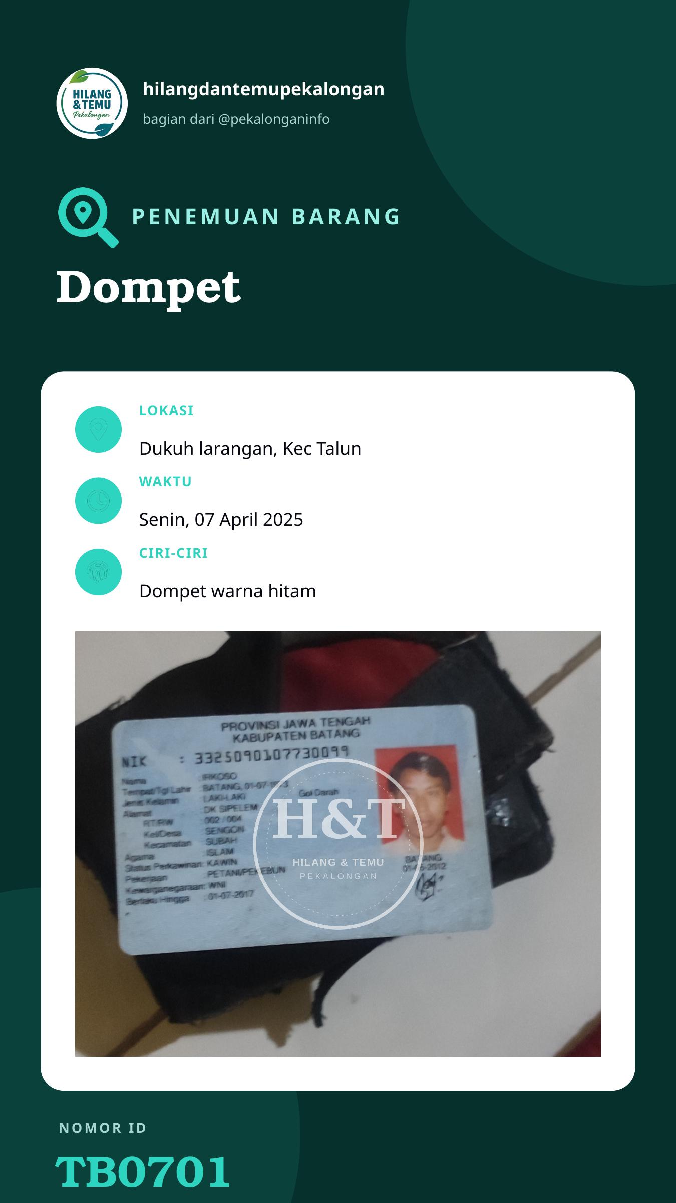 Story 9:16 laporan Dompet