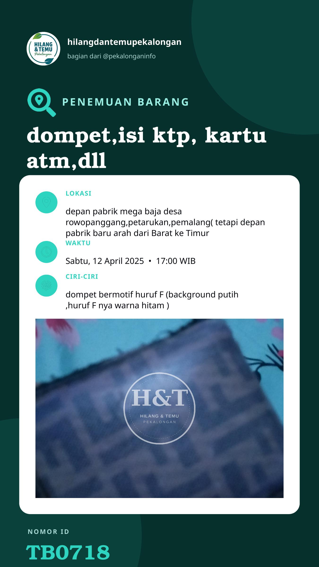 Story 9:16 laporan dompet,isi ktp, kartu atm,dll