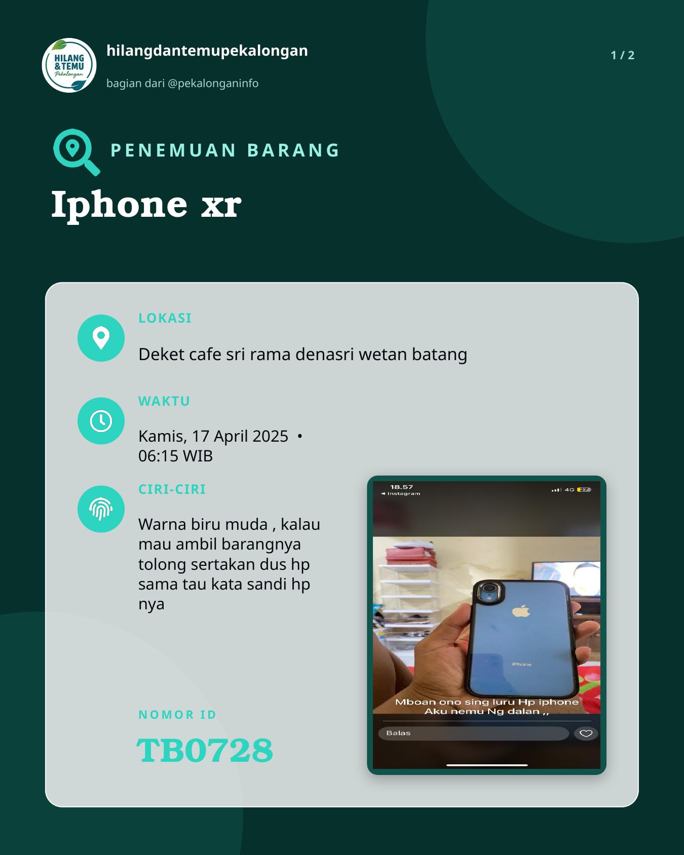 Slide 1 laporan Iphone xr