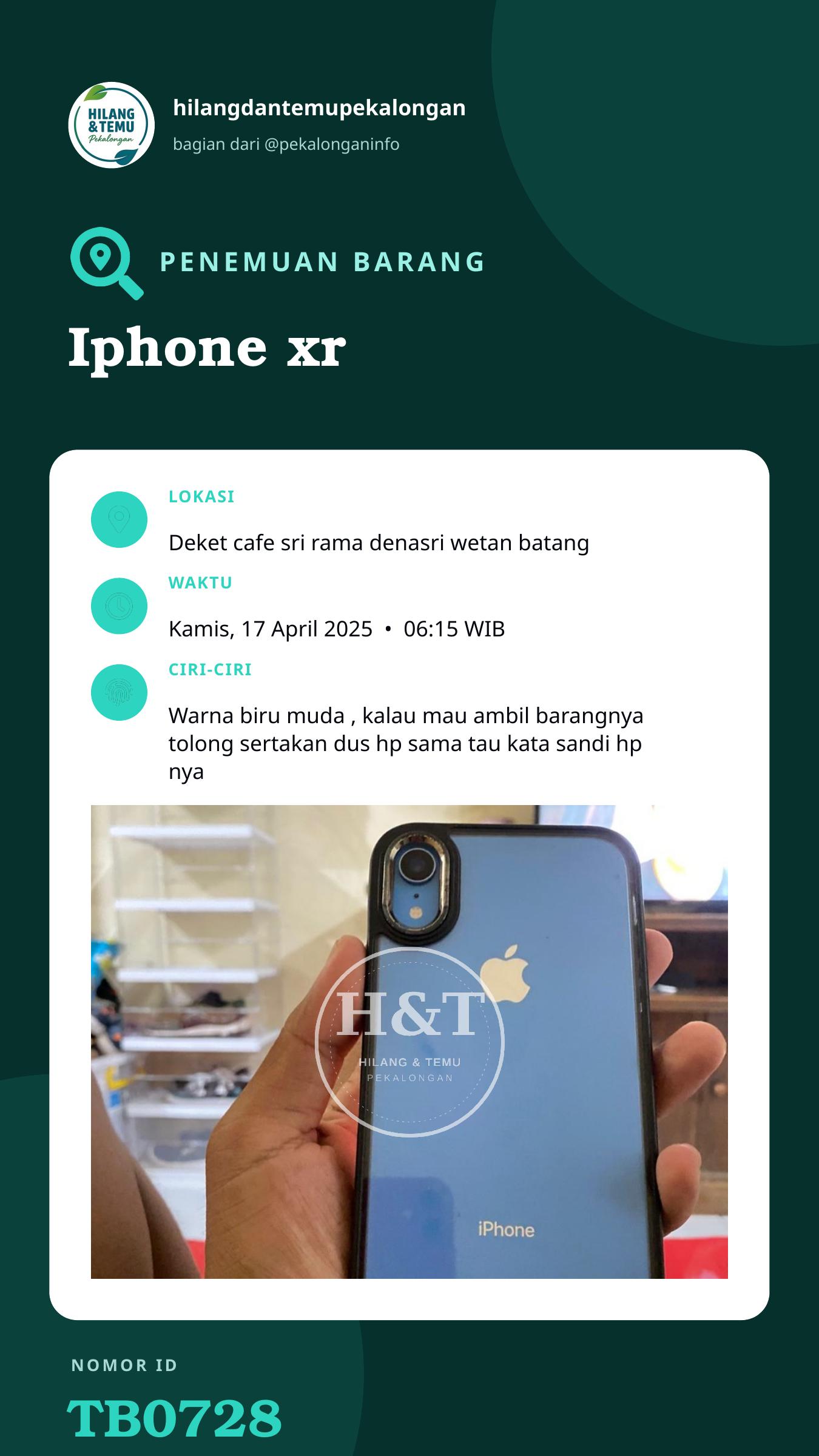 Story 9:16 laporan Iphone xr