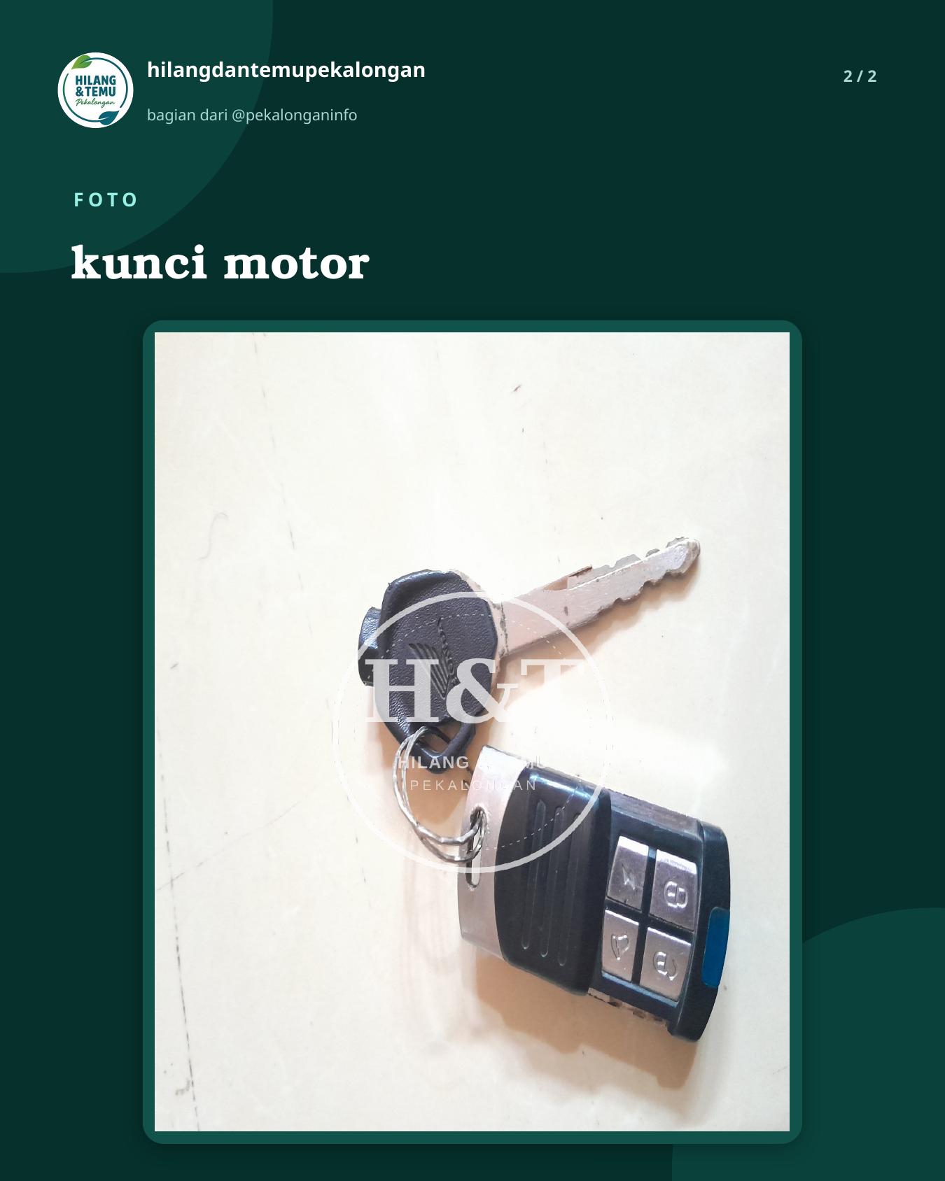 Slide 2 laporan kunci motor