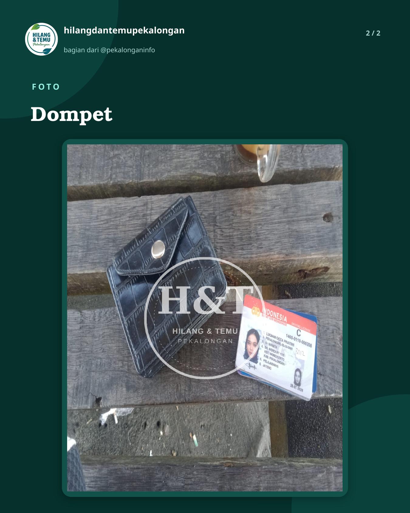 Slide 2 laporan Dompet