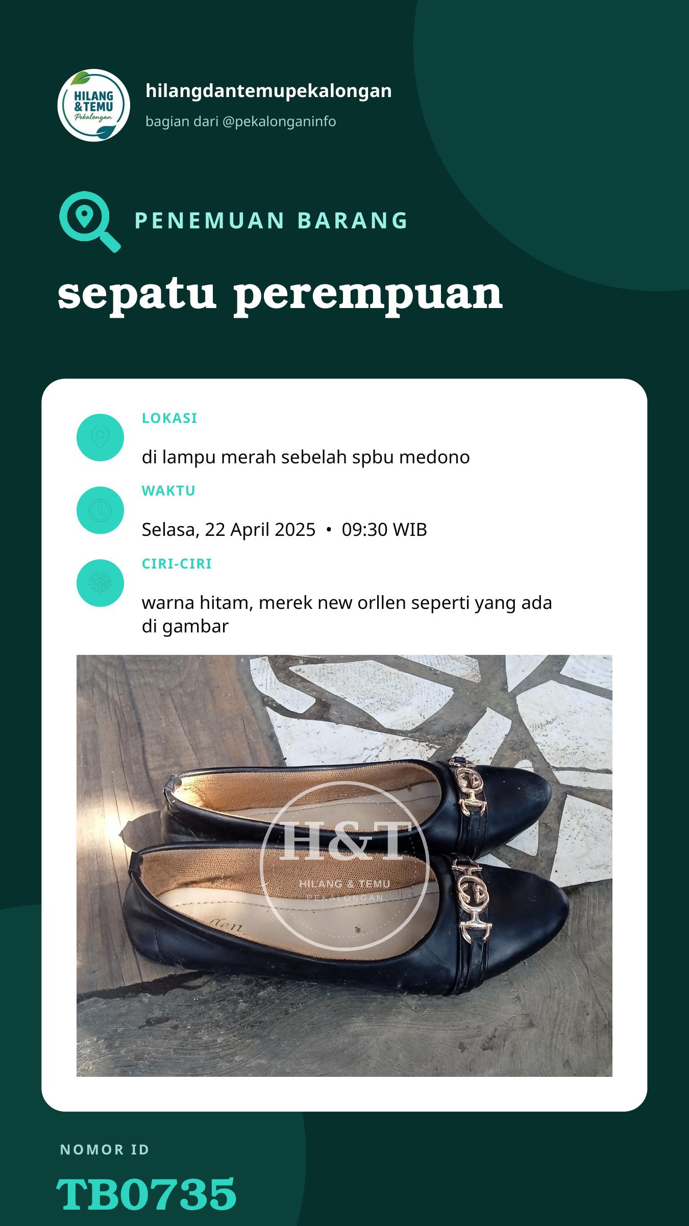 Story 9:16 laporan sepatu perempuan