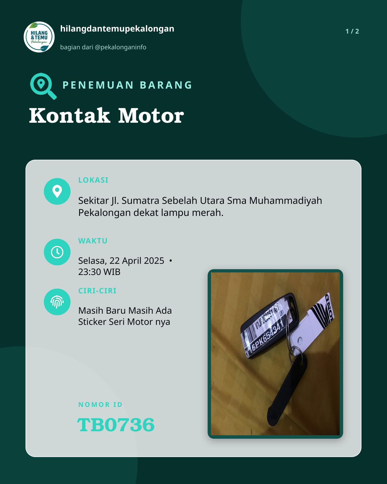 Slide 1 laporan Kontak Motor