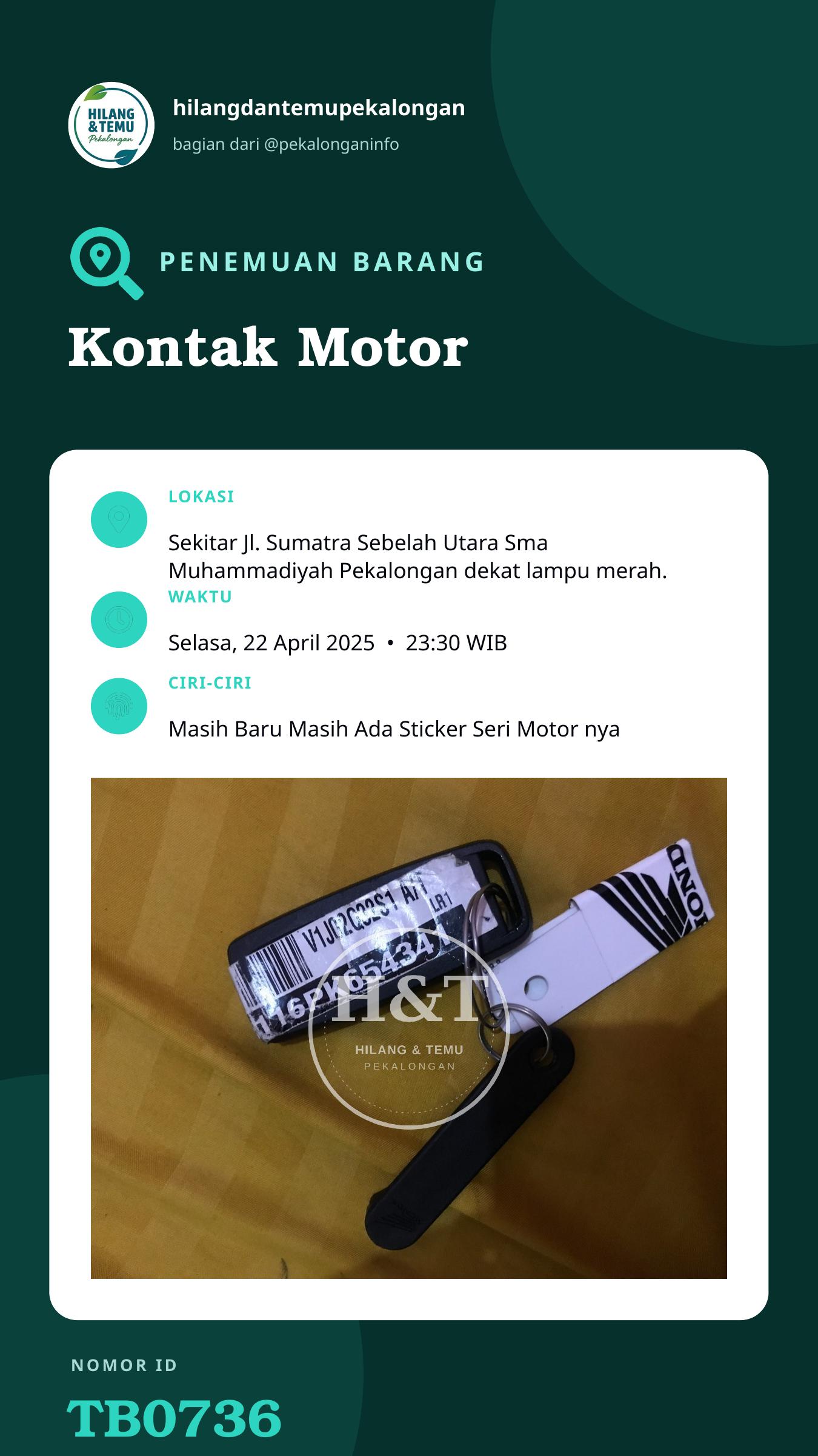 Story 9:16 laporan Kontak Motor