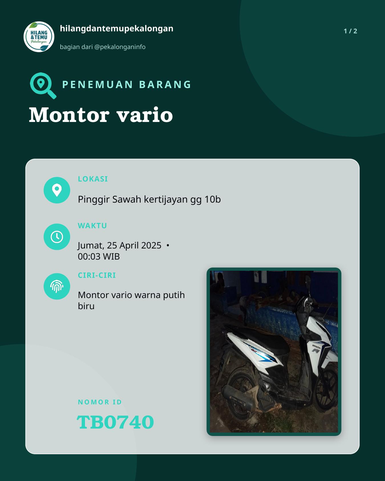 Slide 1 laporan Montor vario