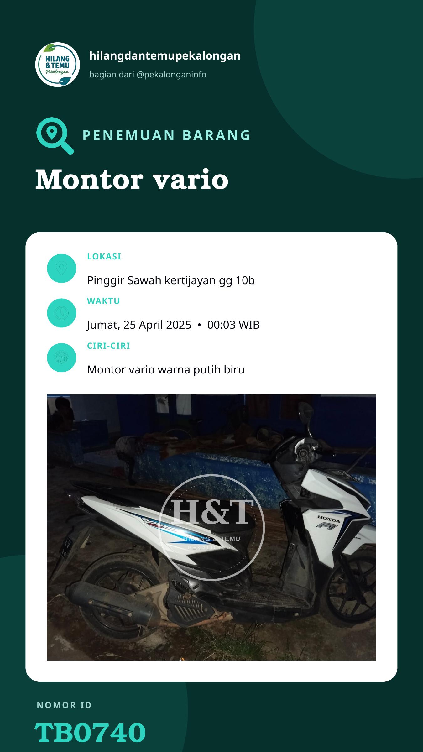 Story 9:16 laporan Montor vario