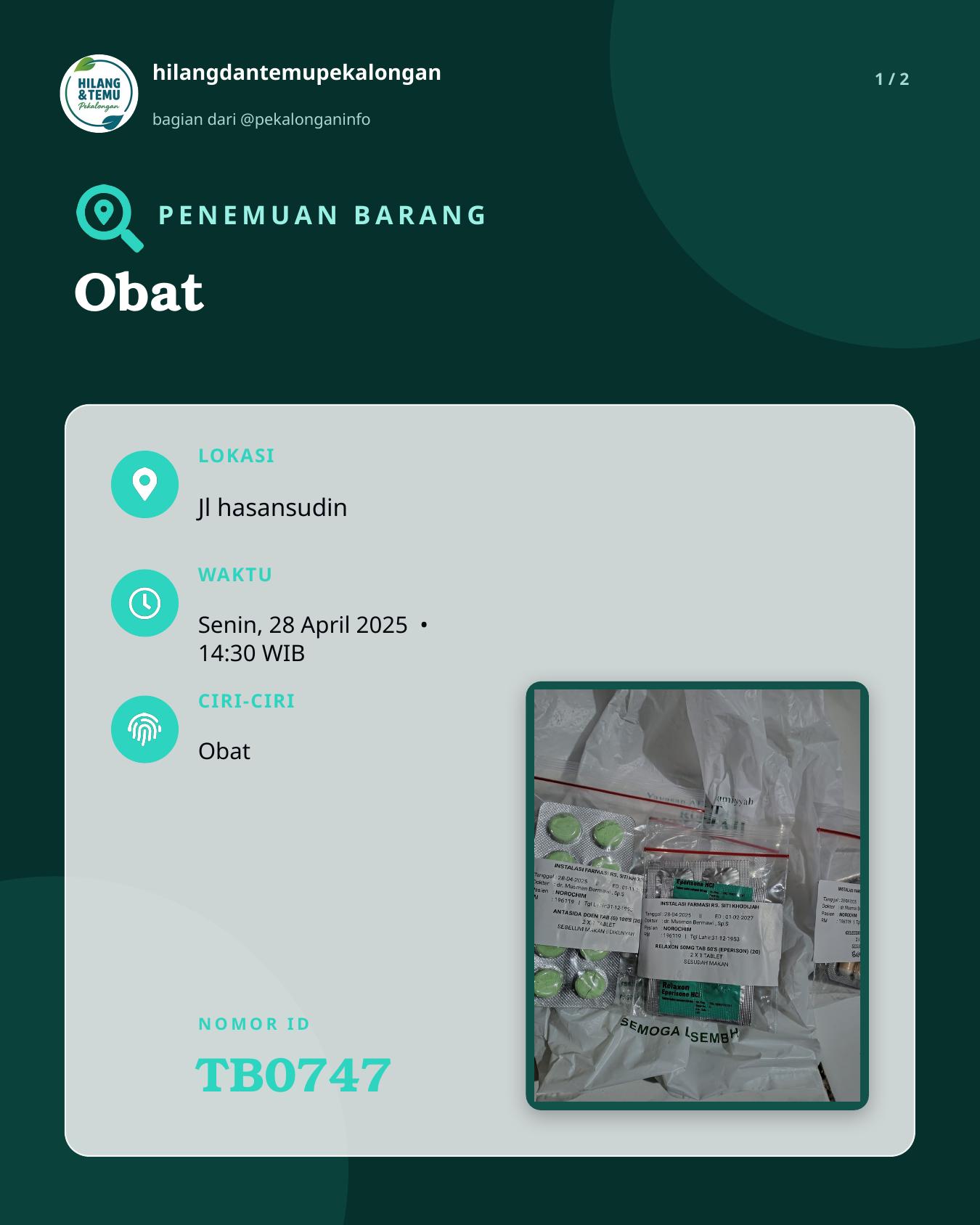 Slide 1 laporan Obat